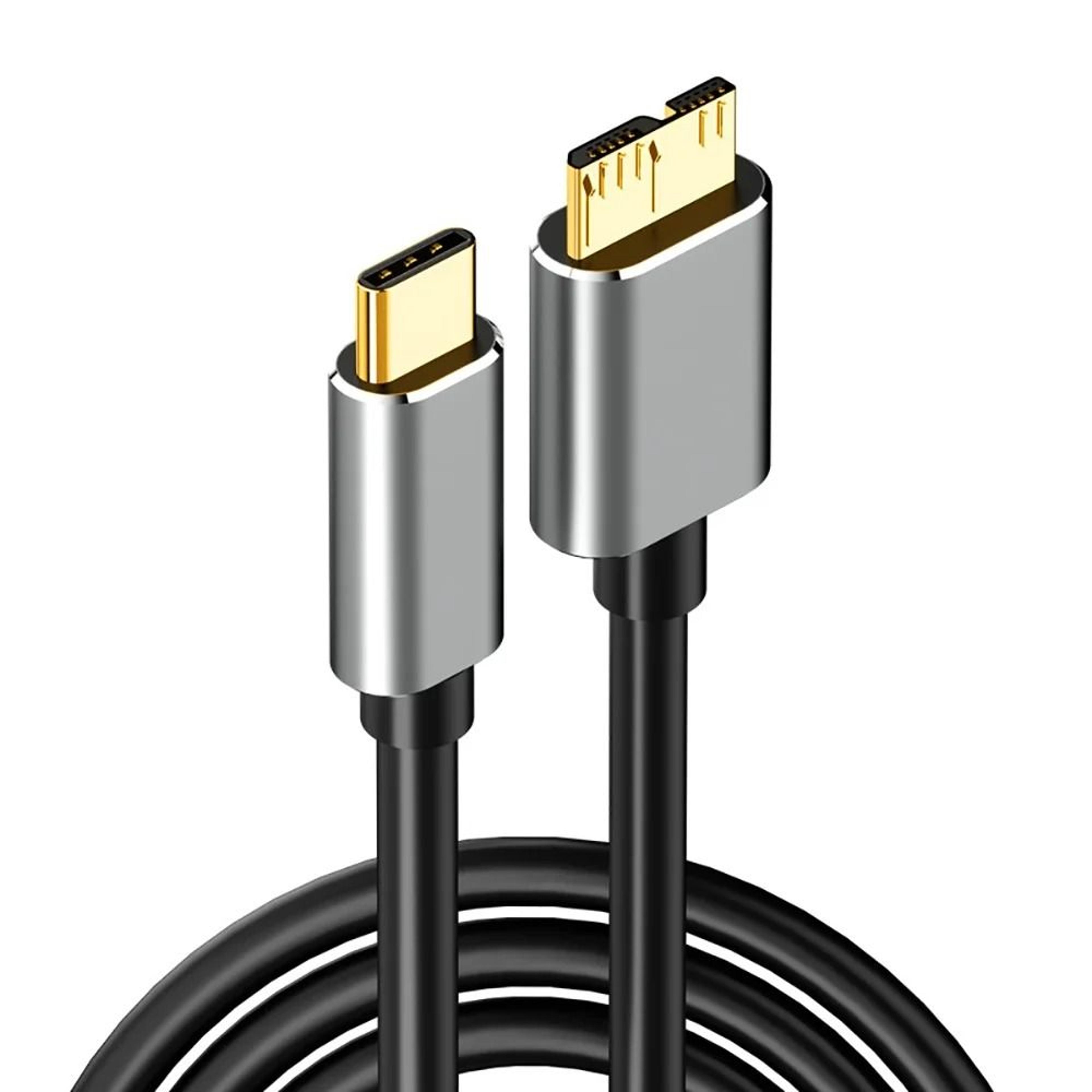 USB 30 TypeC To MicroB HighFidelity External Hard Drive Data Cord 6
