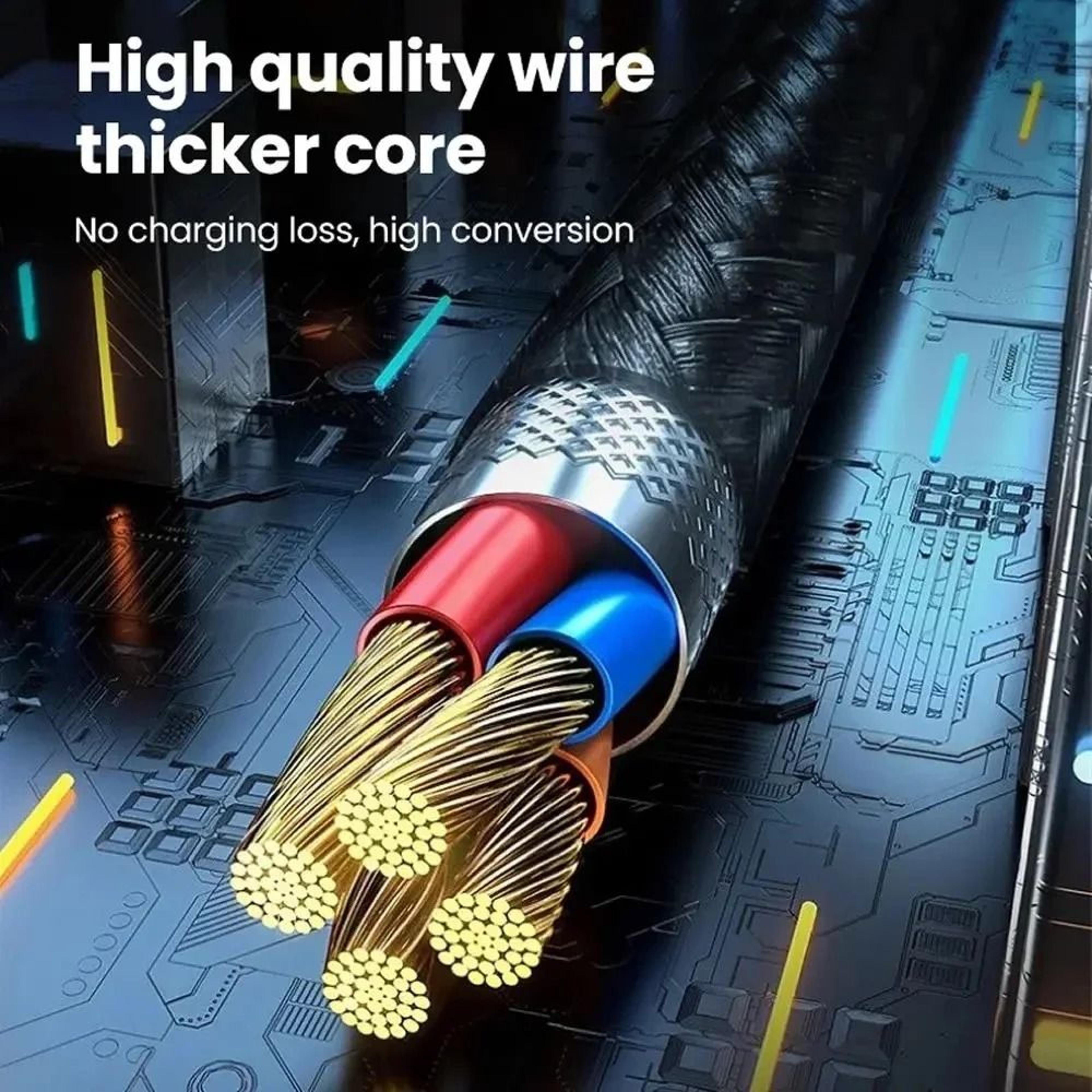 60W PD HighFidelity ShortForm USBC To USBC Super Fast Charging Data Cord 4