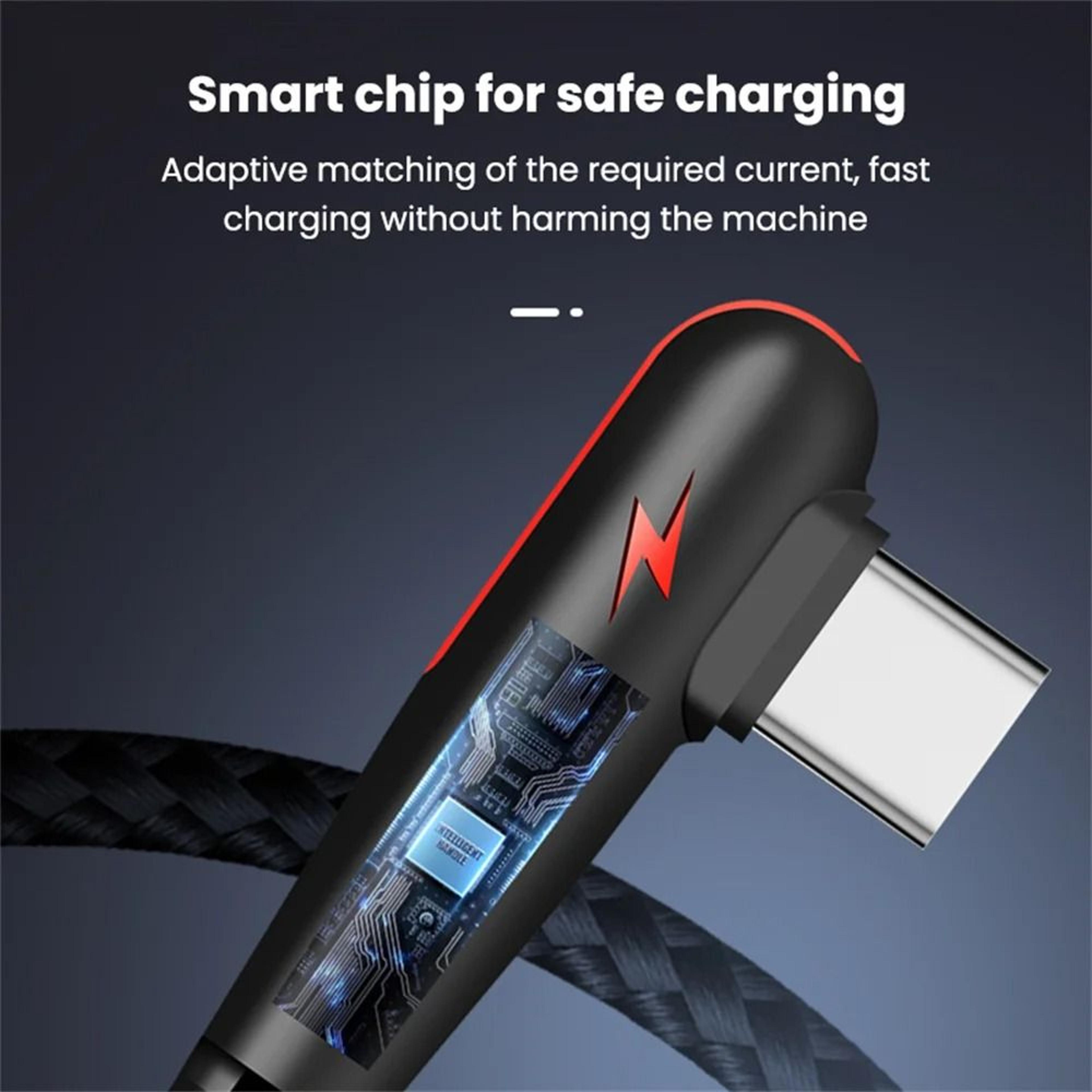 90Degree HighFidelity 120W Super Fast Charging Elbow USBC Data Cord 5