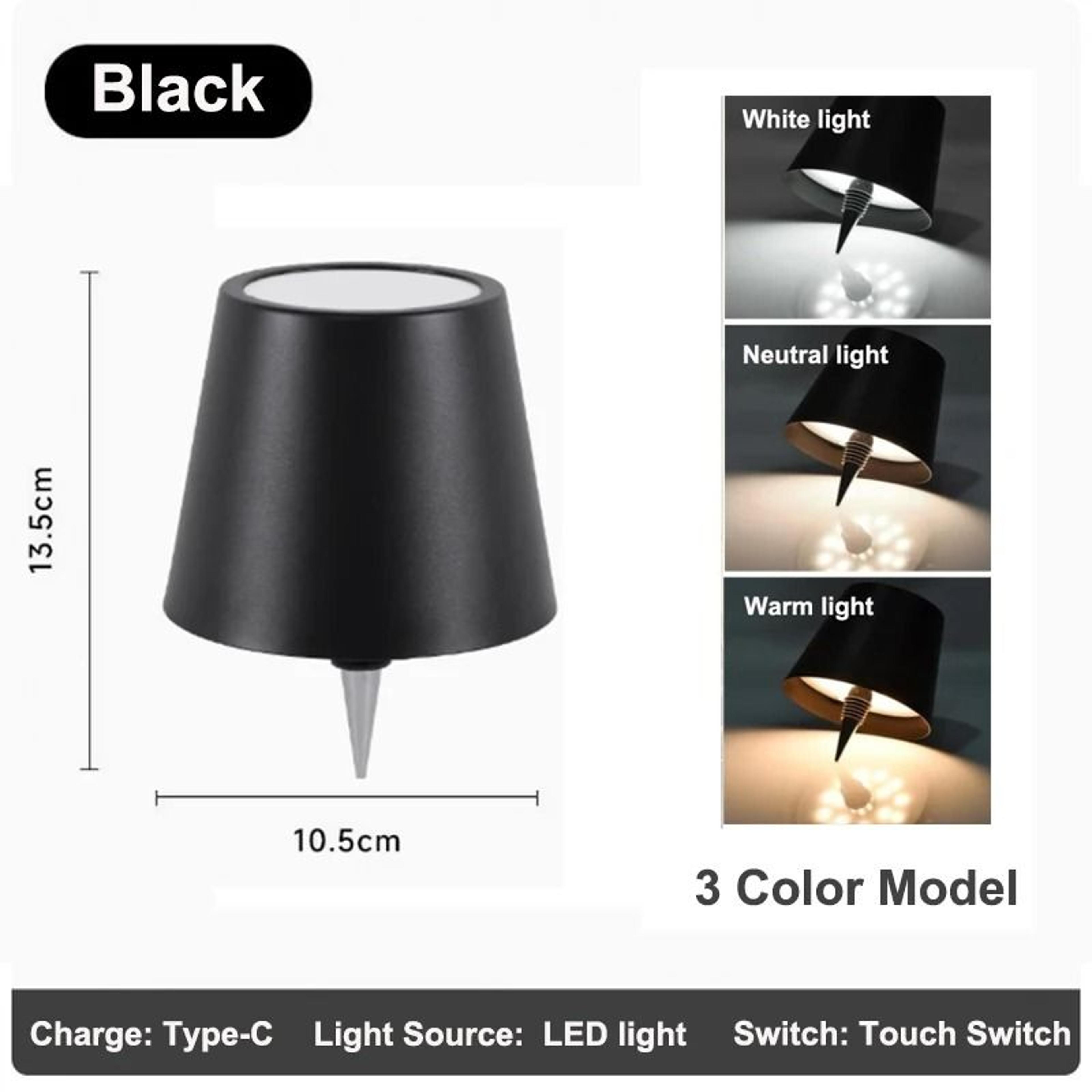Wireless LED Wine Bottle Lamp  TouchControl Portable Table Light For Home  Bars 6