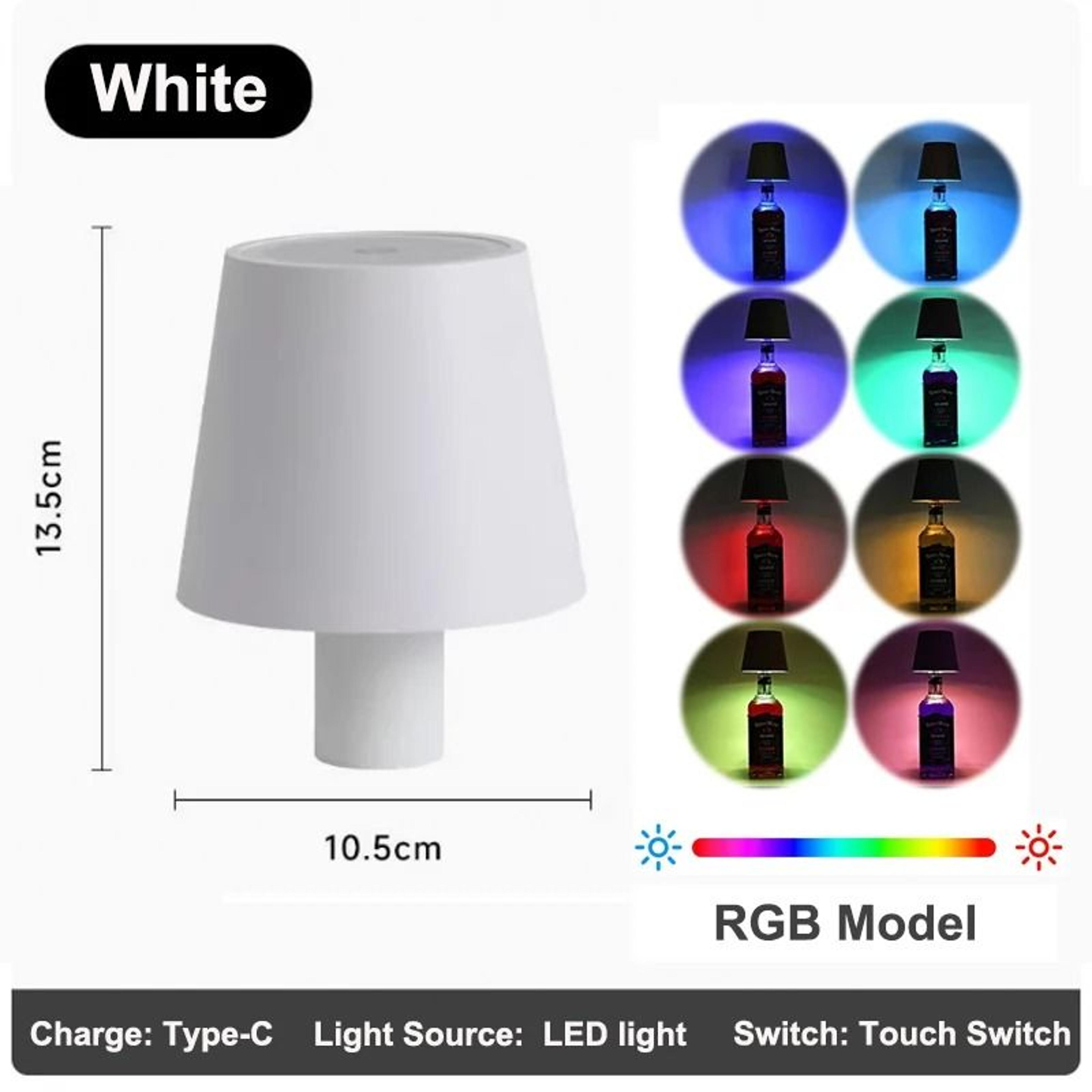 Wireless LED Wine Bottle Lamp  TouchControl Portable Table Light For Home  Bars 7