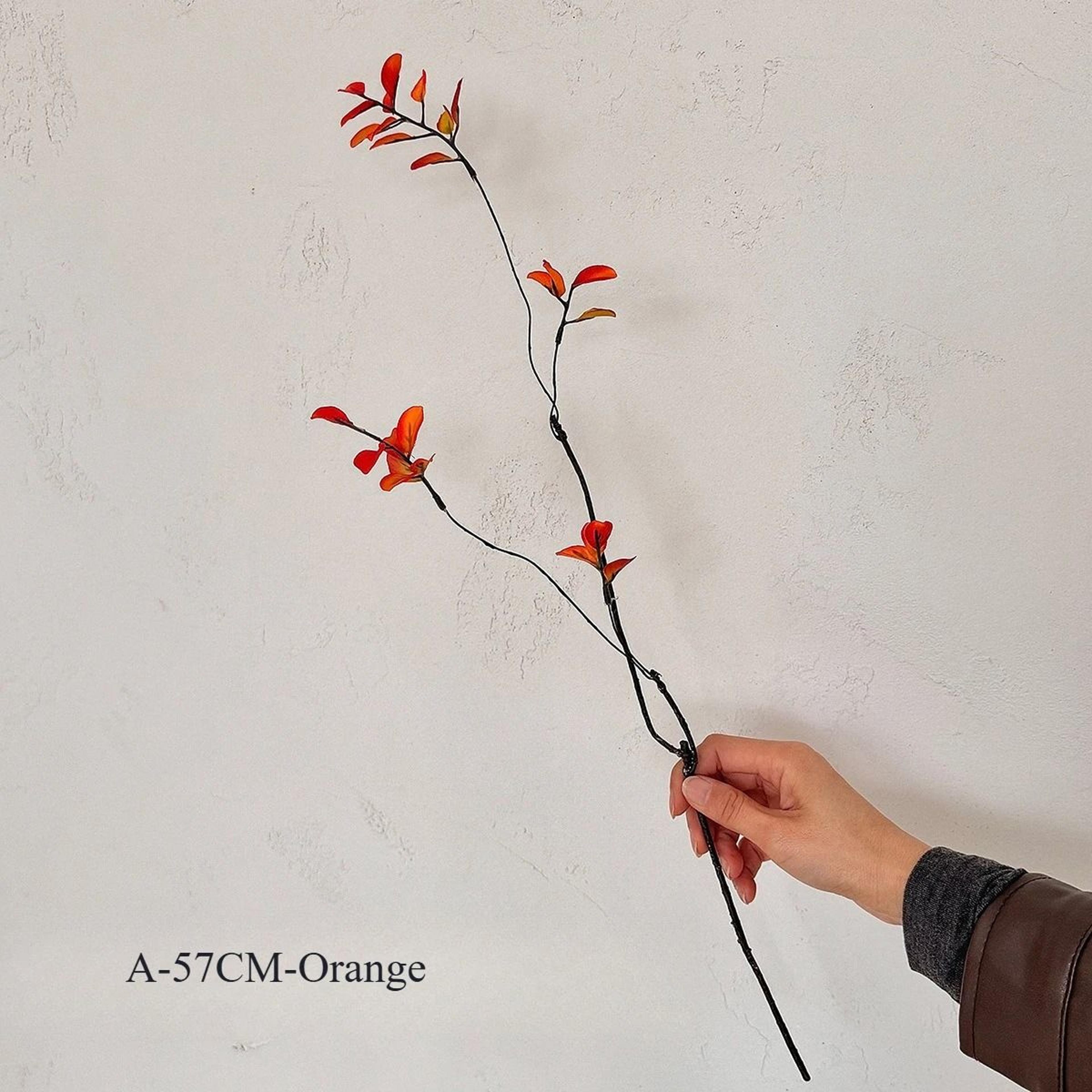 22Inch Artificial Autumn Branches  Chinese Style Faux Plant For Home  Hotel Decor 7