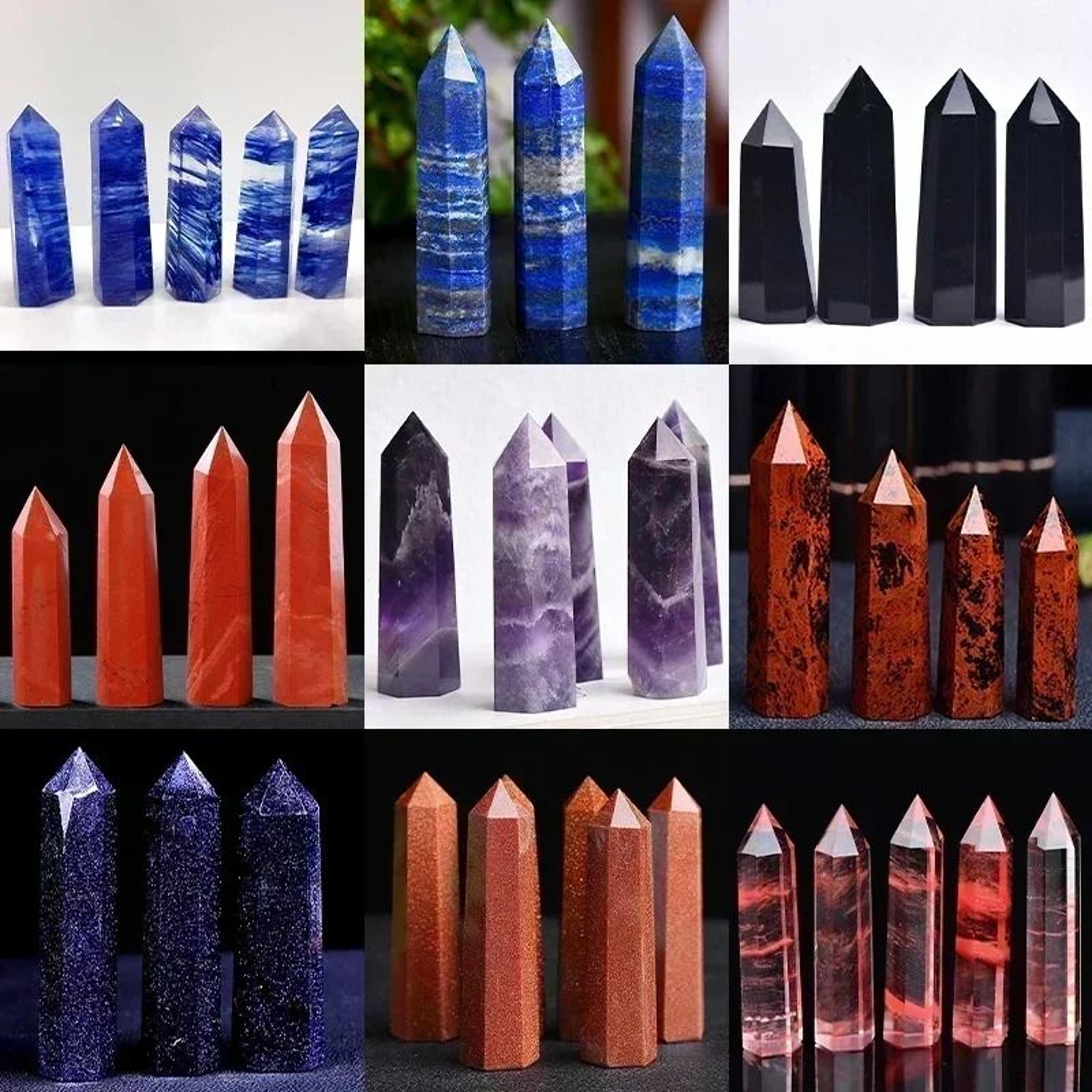 Natural Stone Crystal Point Wand  Reiki Healing Mineral Decor For Witchcraft  Meditation 5