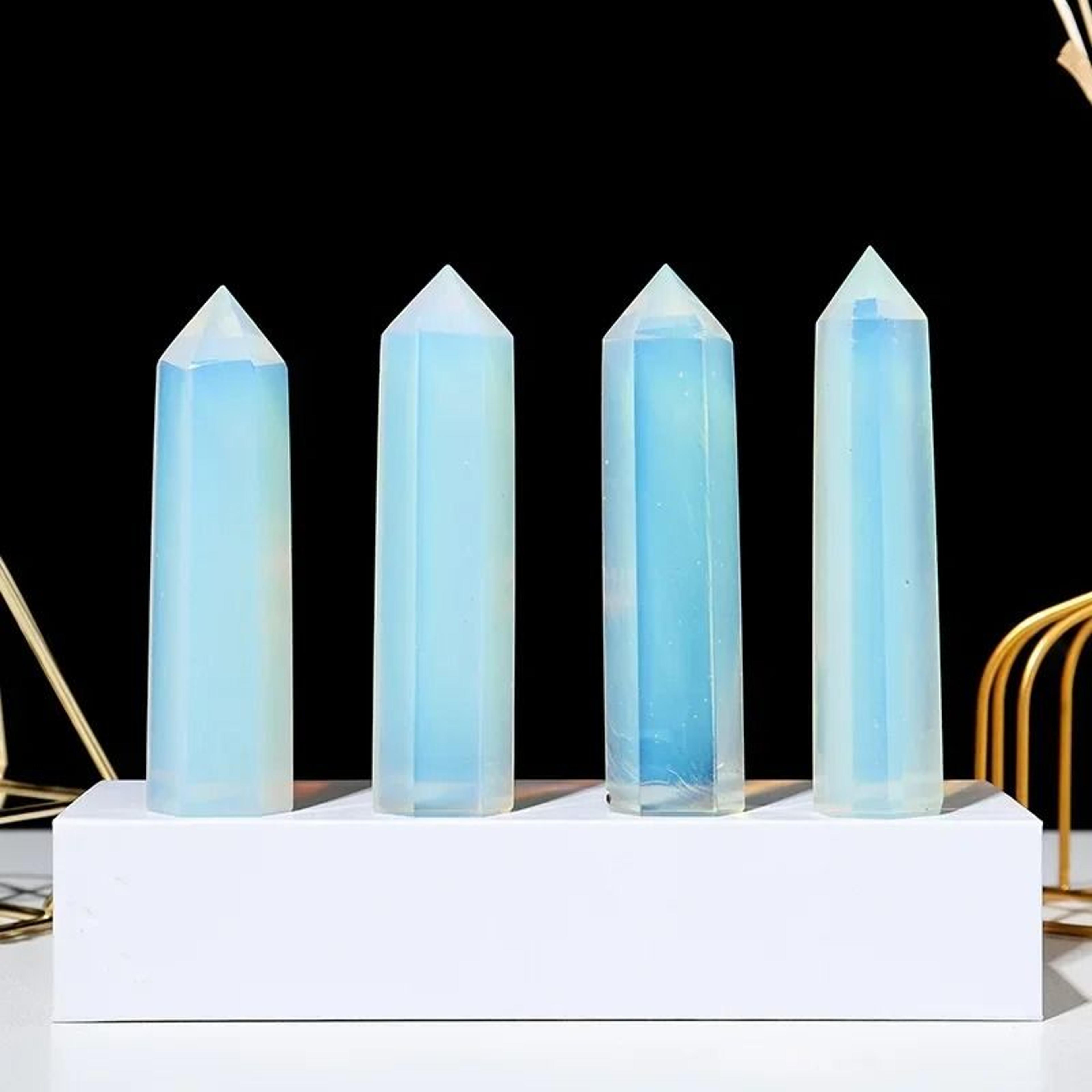 Natural Stone Crystal Point Wand  Reiki Healing Mineral Decor For Witchcraft  Meditation 22