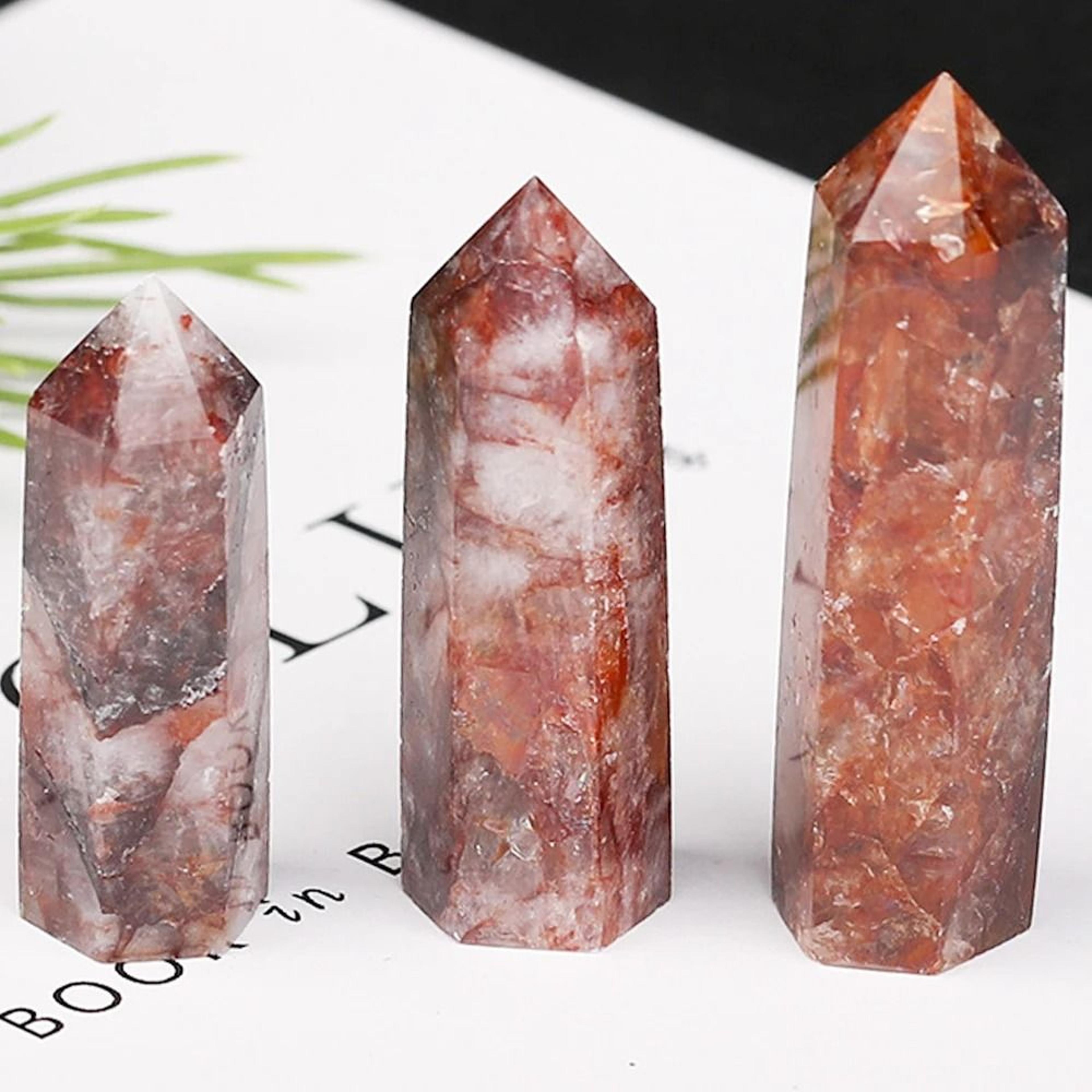Natural Stone Crystal Point Wand  Reiki Healing Mineral Decor For Witchcraft  Meditation 23