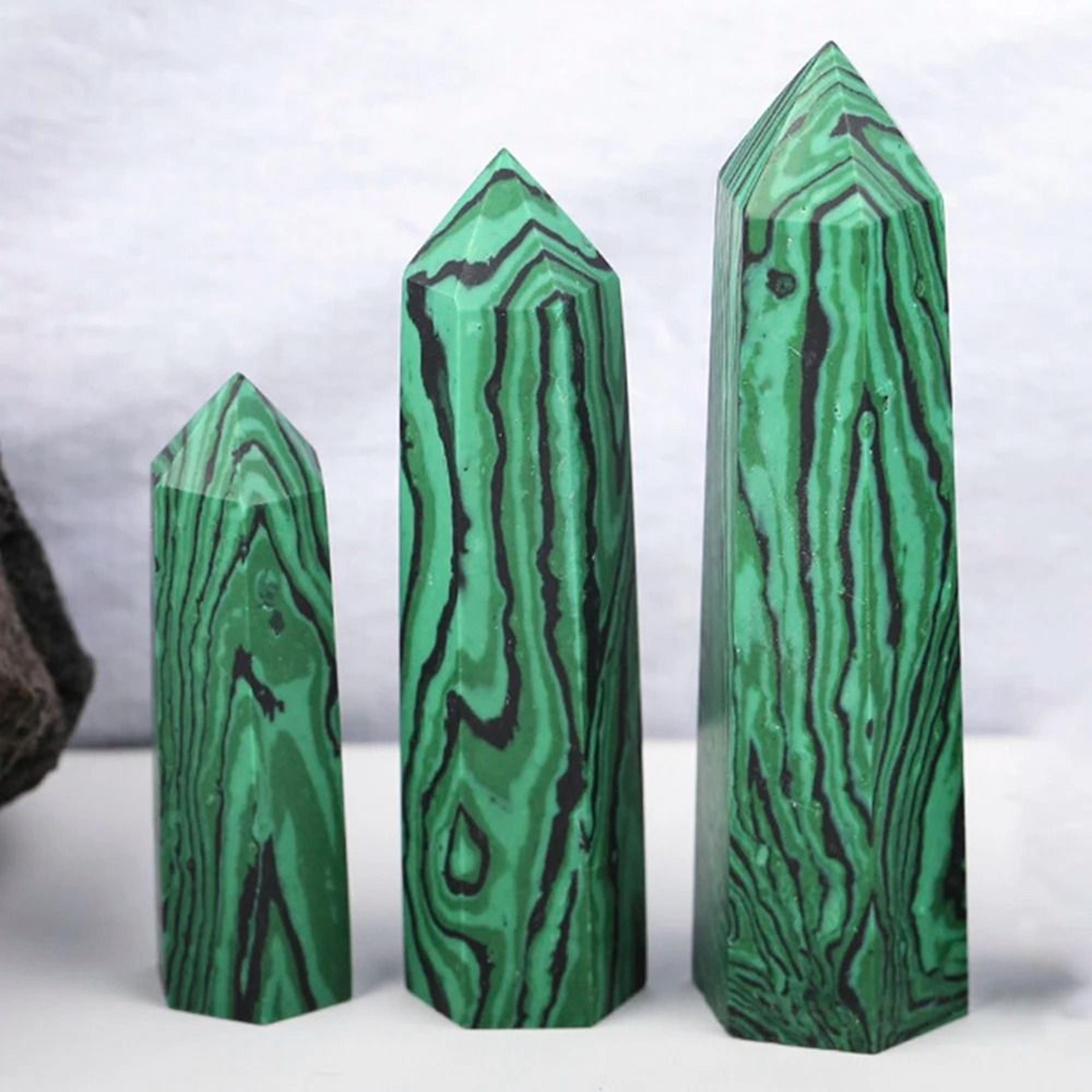 Natural Stone Crystal Point Wand  Reiki Healing Mineral Decor For Witchcraft  Meditation 24