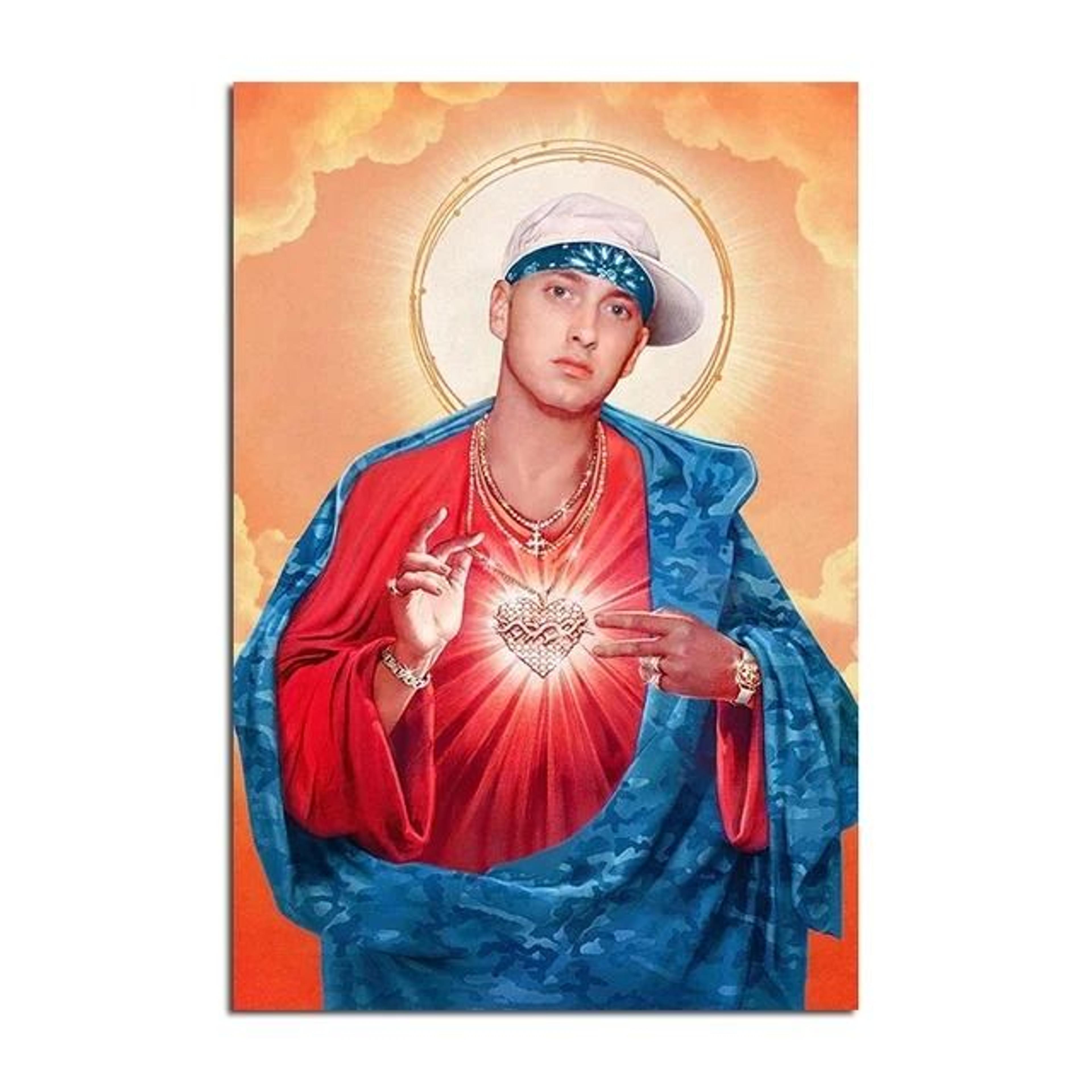 Eminem Super Rapper Legend Poster  Slim Shady Rap Icon Canvas Painting For Home Decor 10