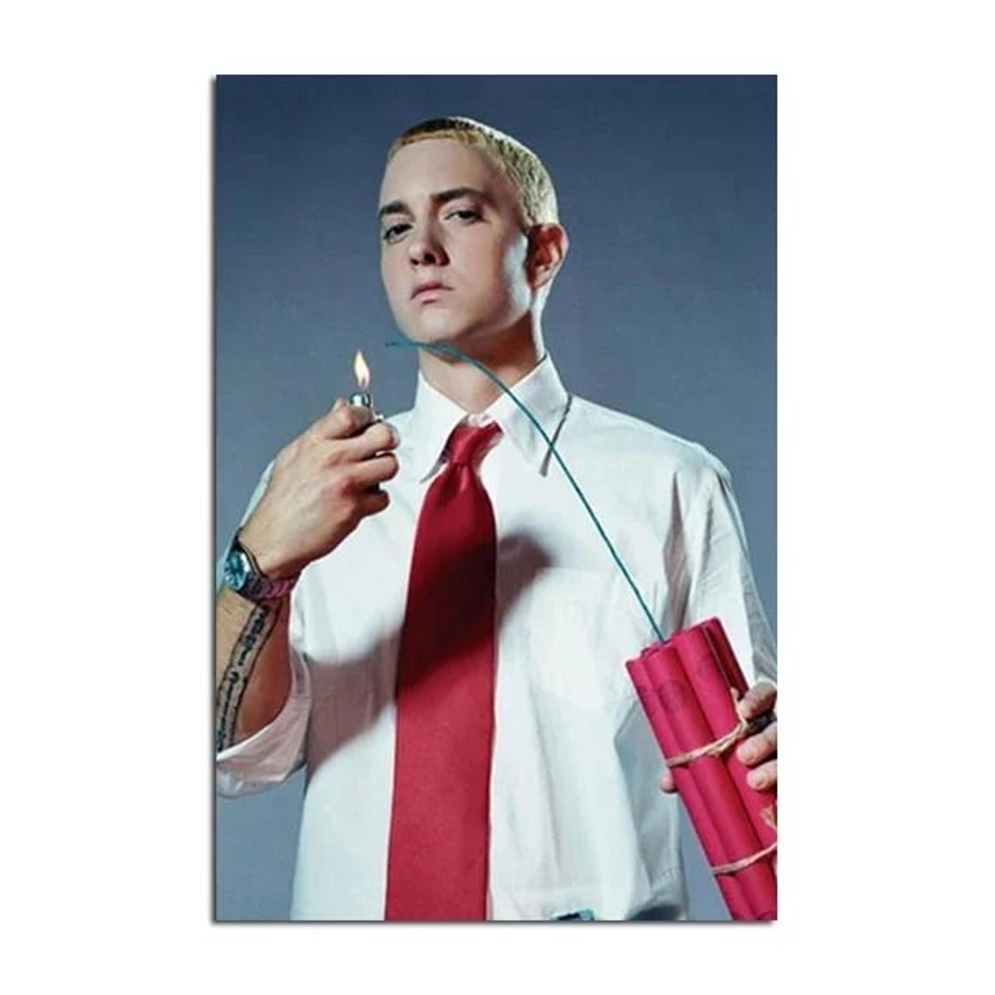 Eminem Super Rapper Legend Poster  Slim Shady Rap Icon Canvas Painting For Home Decor 16