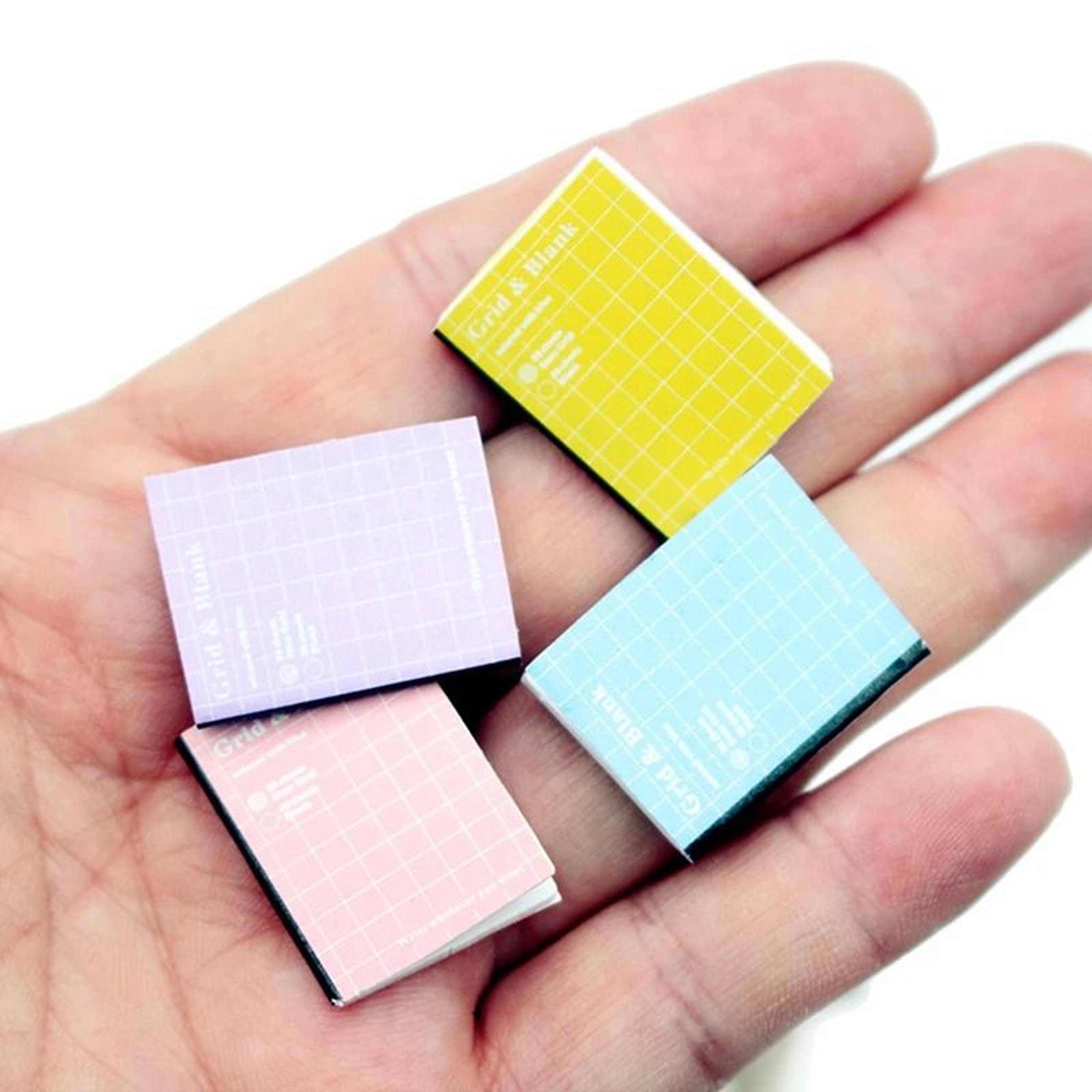 Mini Cartoon Exercise Book Model  4PcsSet Dollhouse DIY Study Room Accessories 4