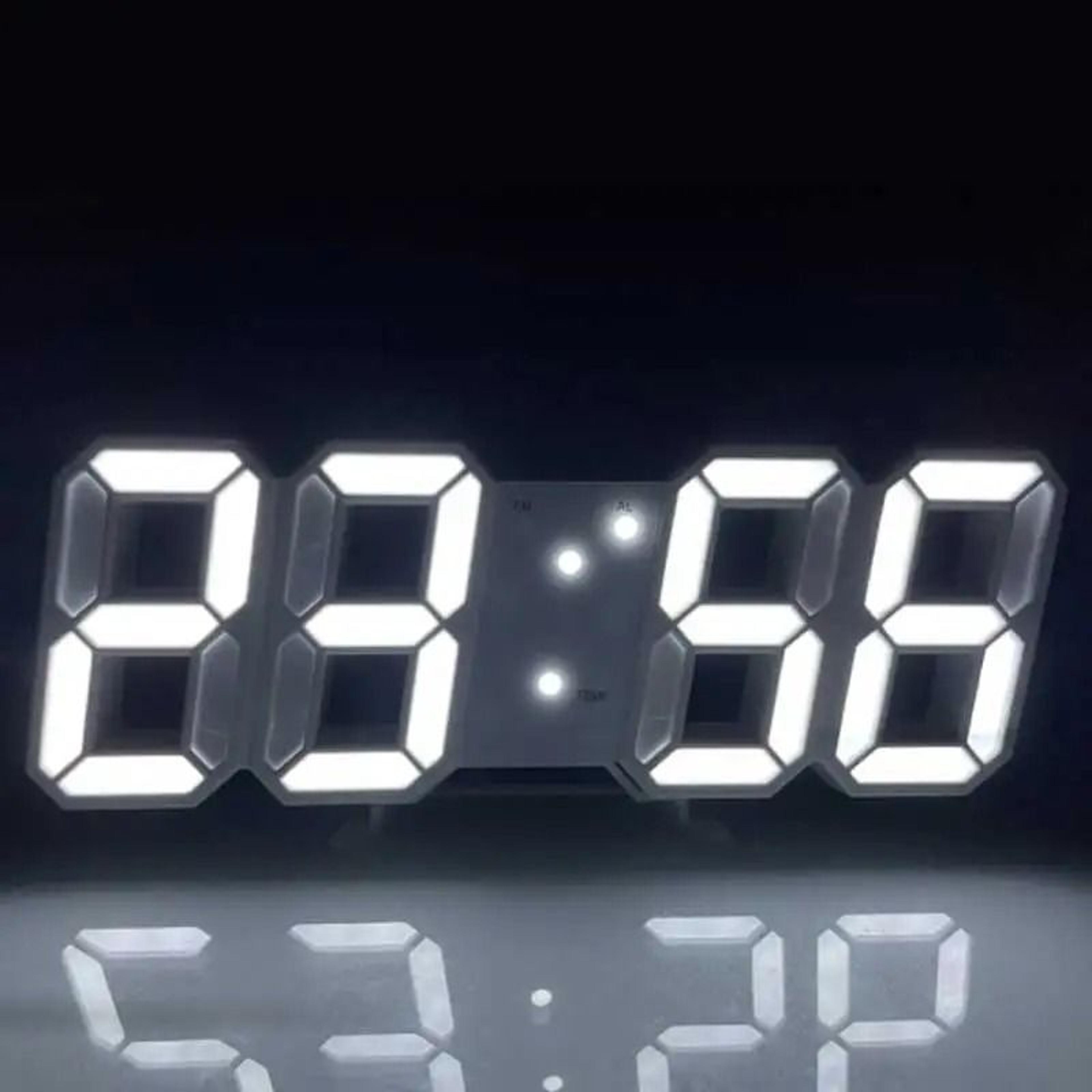 3D Luminous Digital Clock  Modern VoiceActivated Desktop Alarm  Wall Clock 3