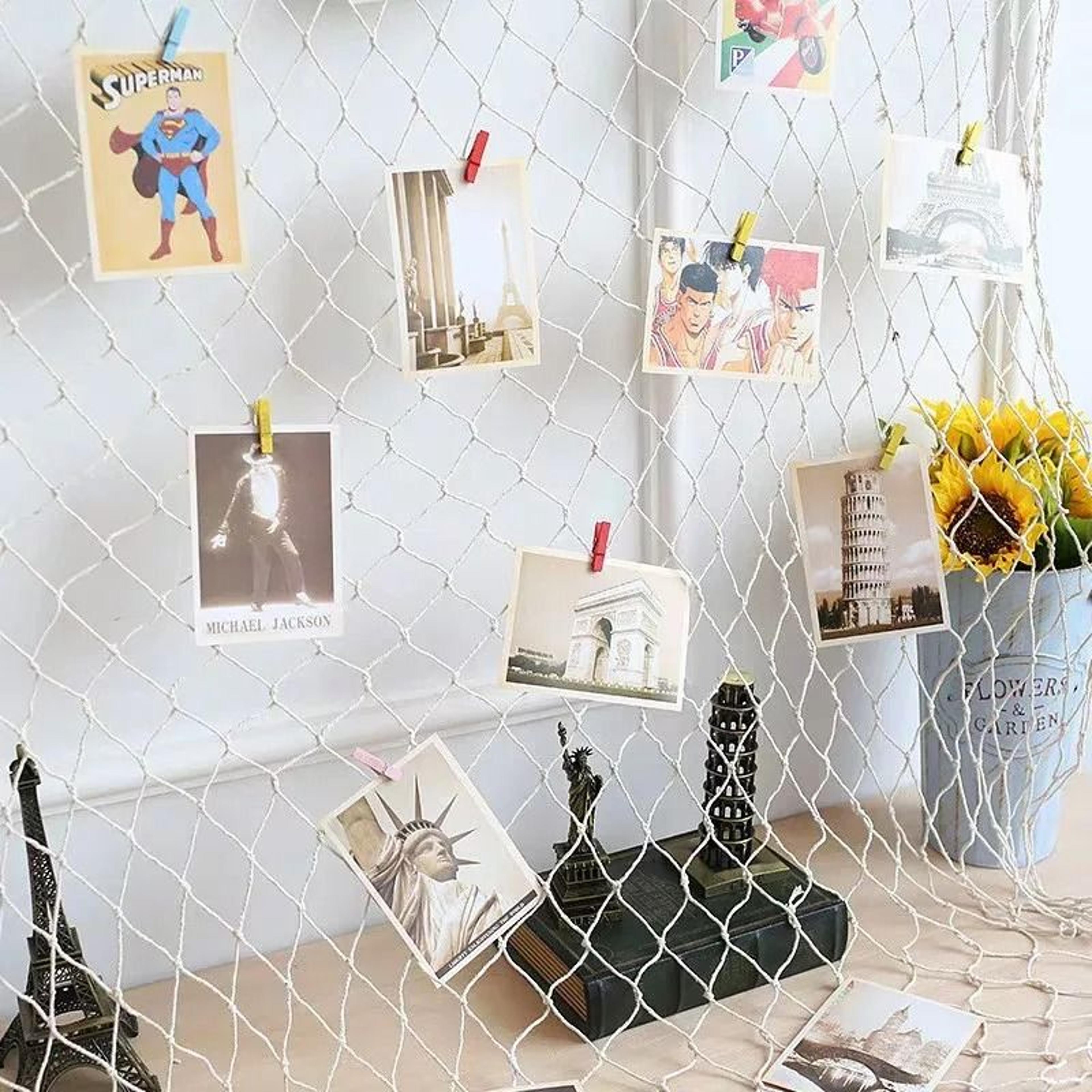 Mediterranean Nautical Fishing Net  Marine Wall Hanging Studio Prop  Garden Decor 4