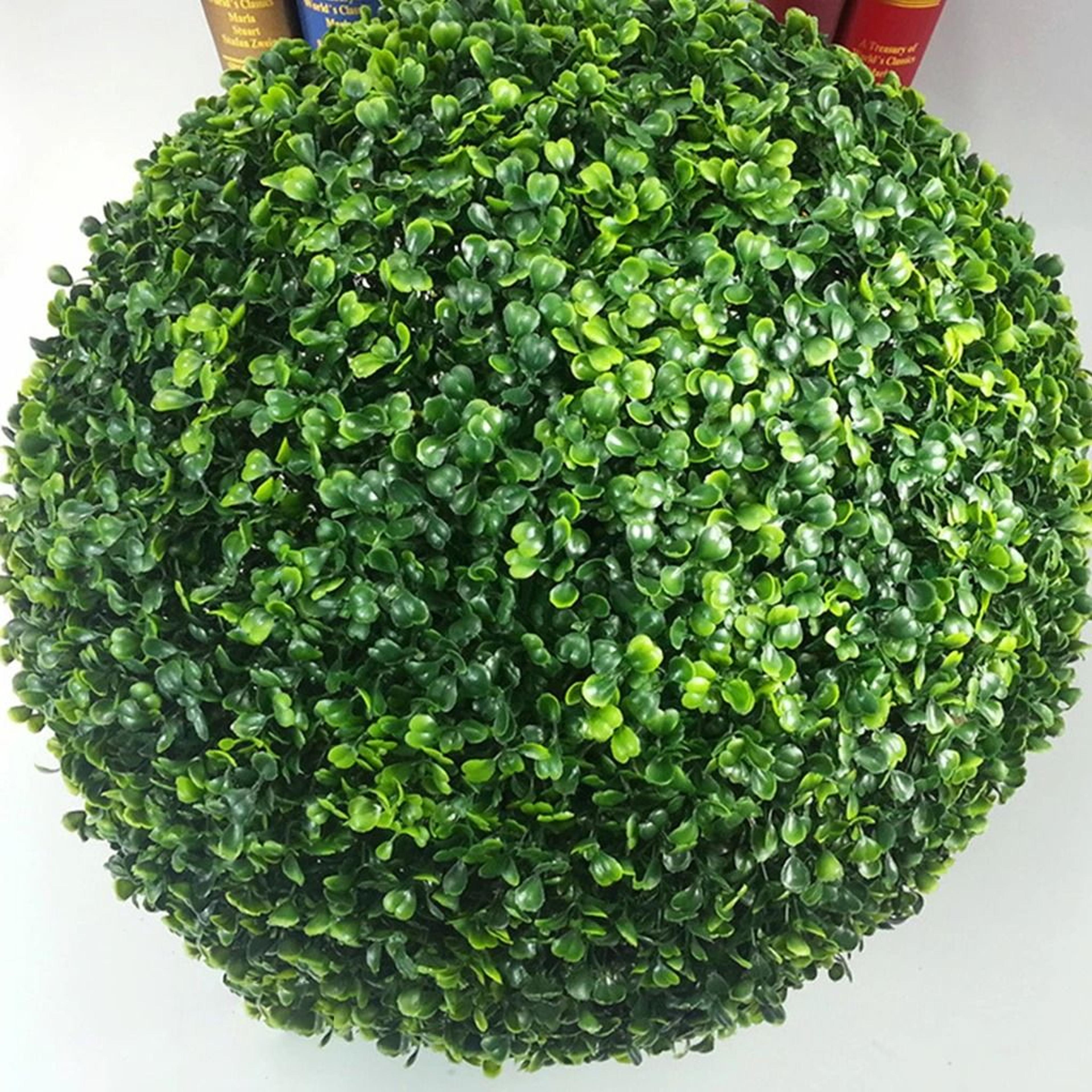 EcoFriendly Artificial Topiary Plant Ball  Realistic Faux Boxwood For Home  Garden 4