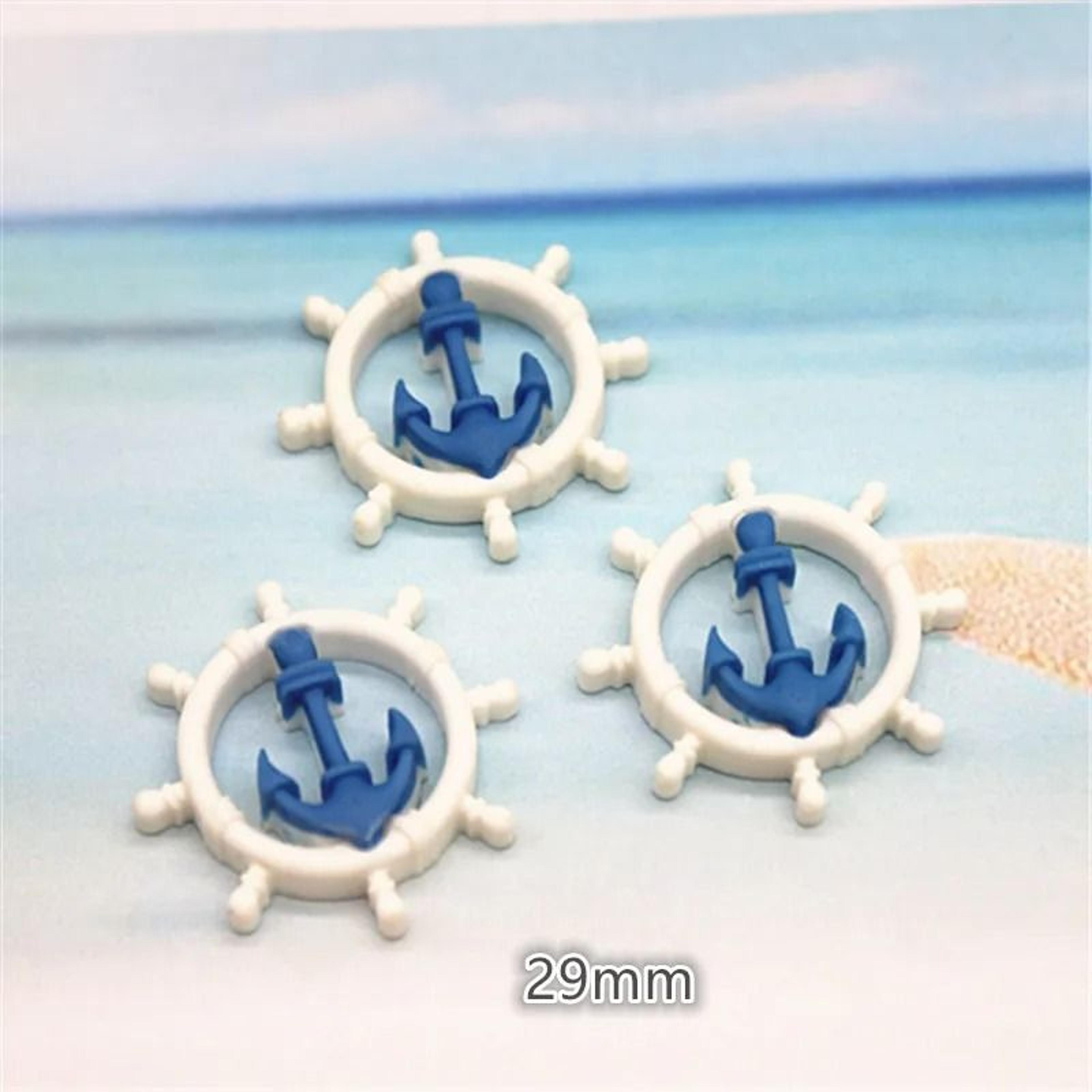 Miniature Marine Beach Resin Charms  DIY Nautical Craft  Flatback Decor Set 10