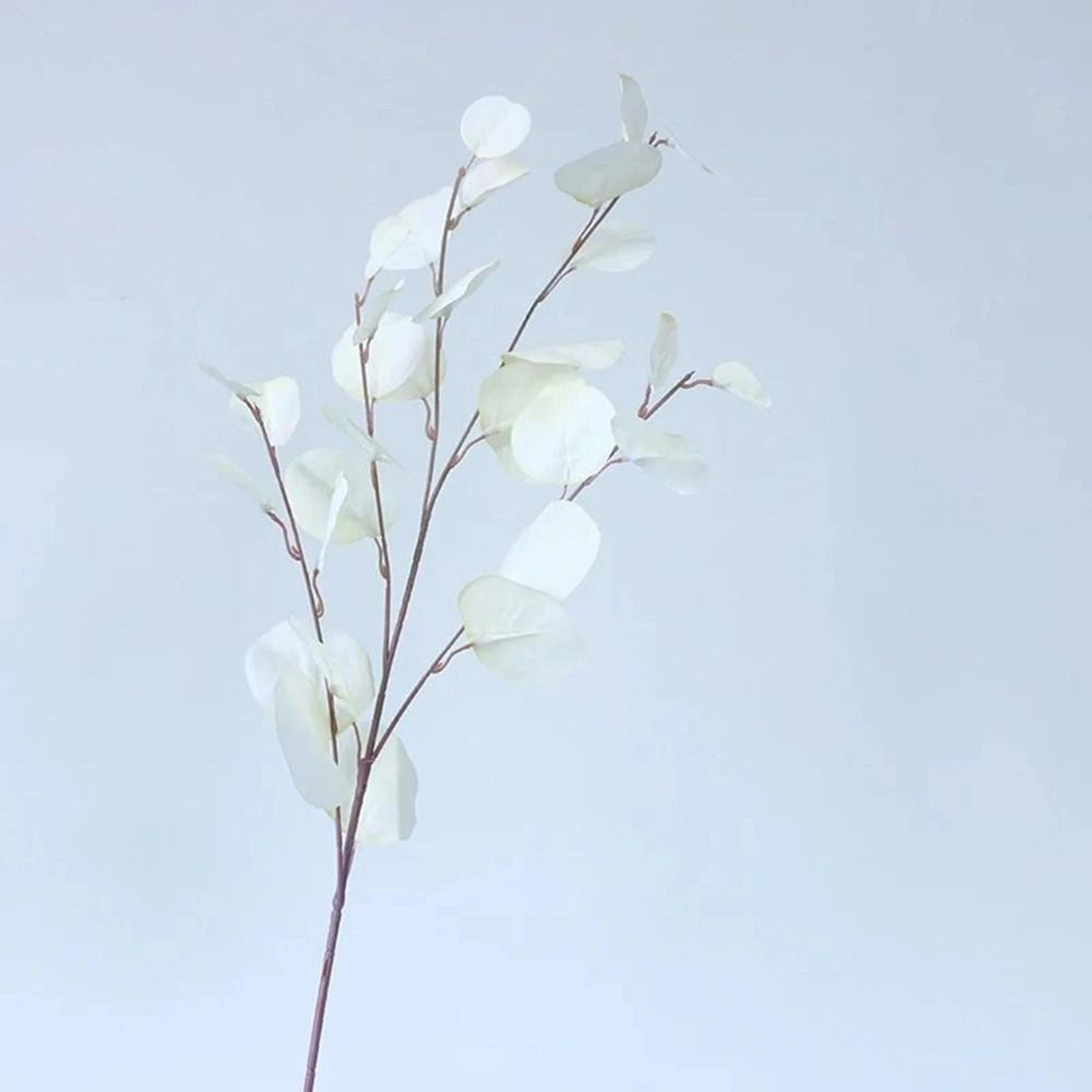 87cm Artificial Long Pole Eucalyptus  Gold  Autumn Tone Money Leaf Branch For Wedding  Modern Home  9