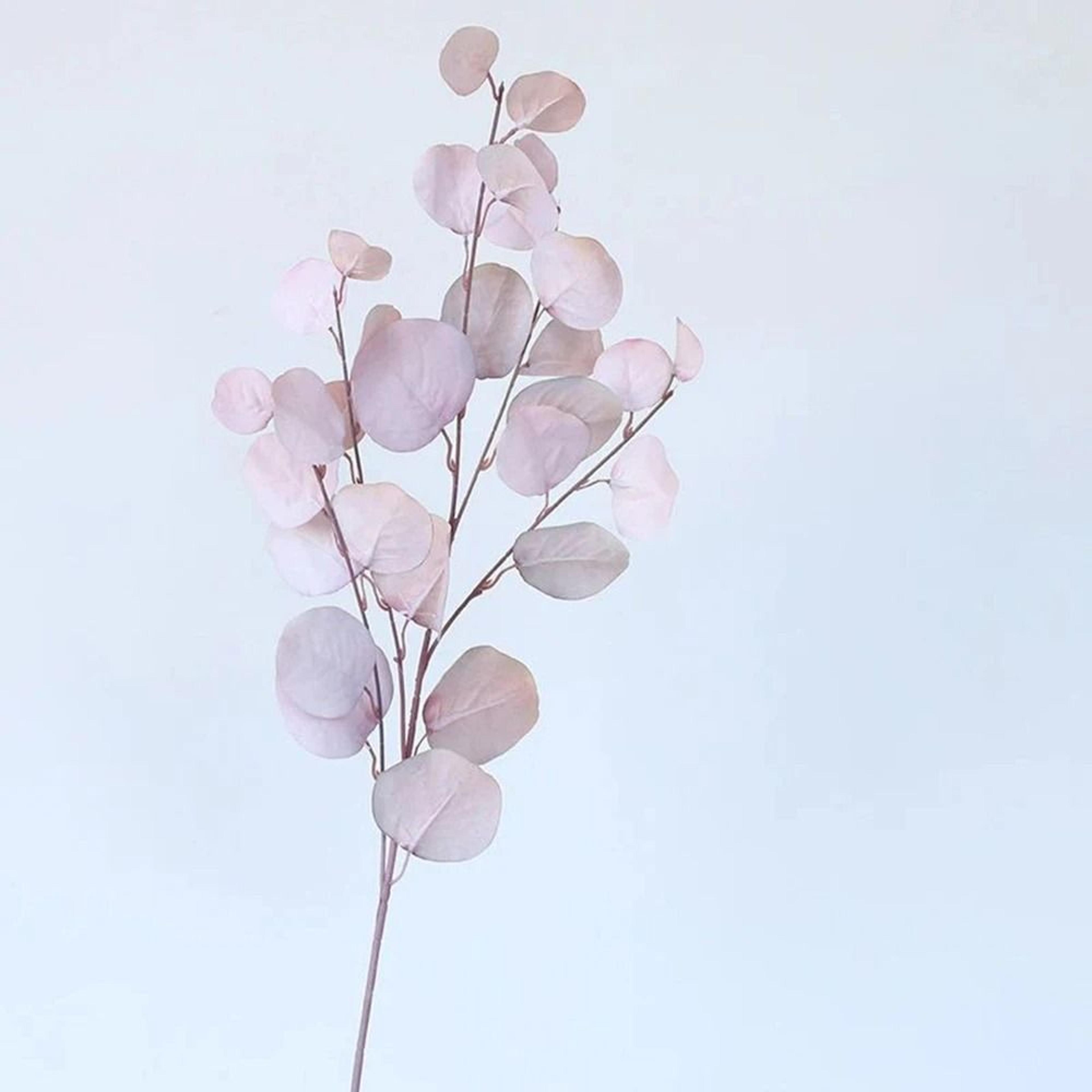 87cm Artificial Long Pole Eucalyptus  Gold  Autumn Tone Money Leaf Branch For Wedding  Modern Home  12