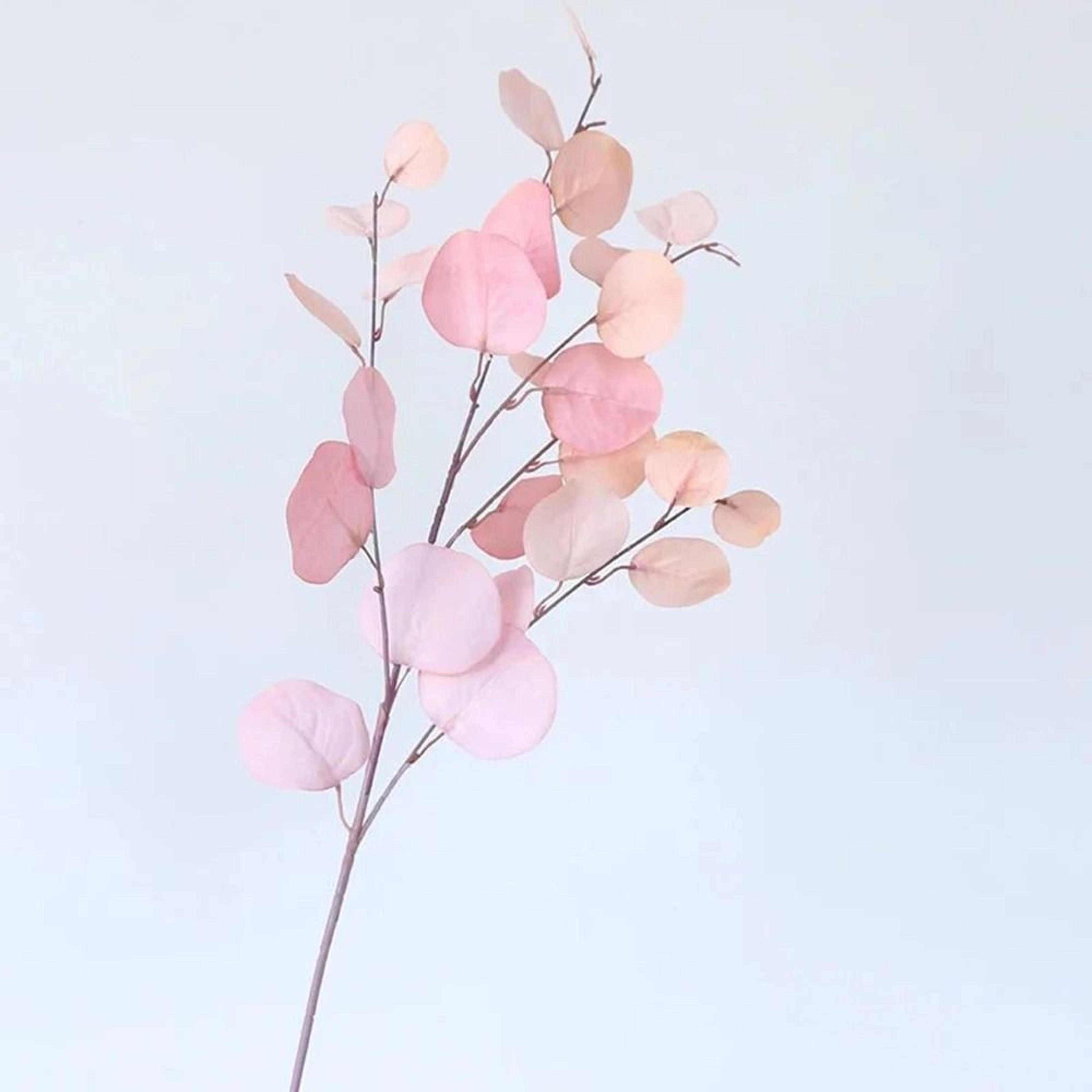 87cm Artificial Long Pole Eucalyptus  Gold  Autumn Tone Money Leaf Branch For Wedding  Modern Home  14