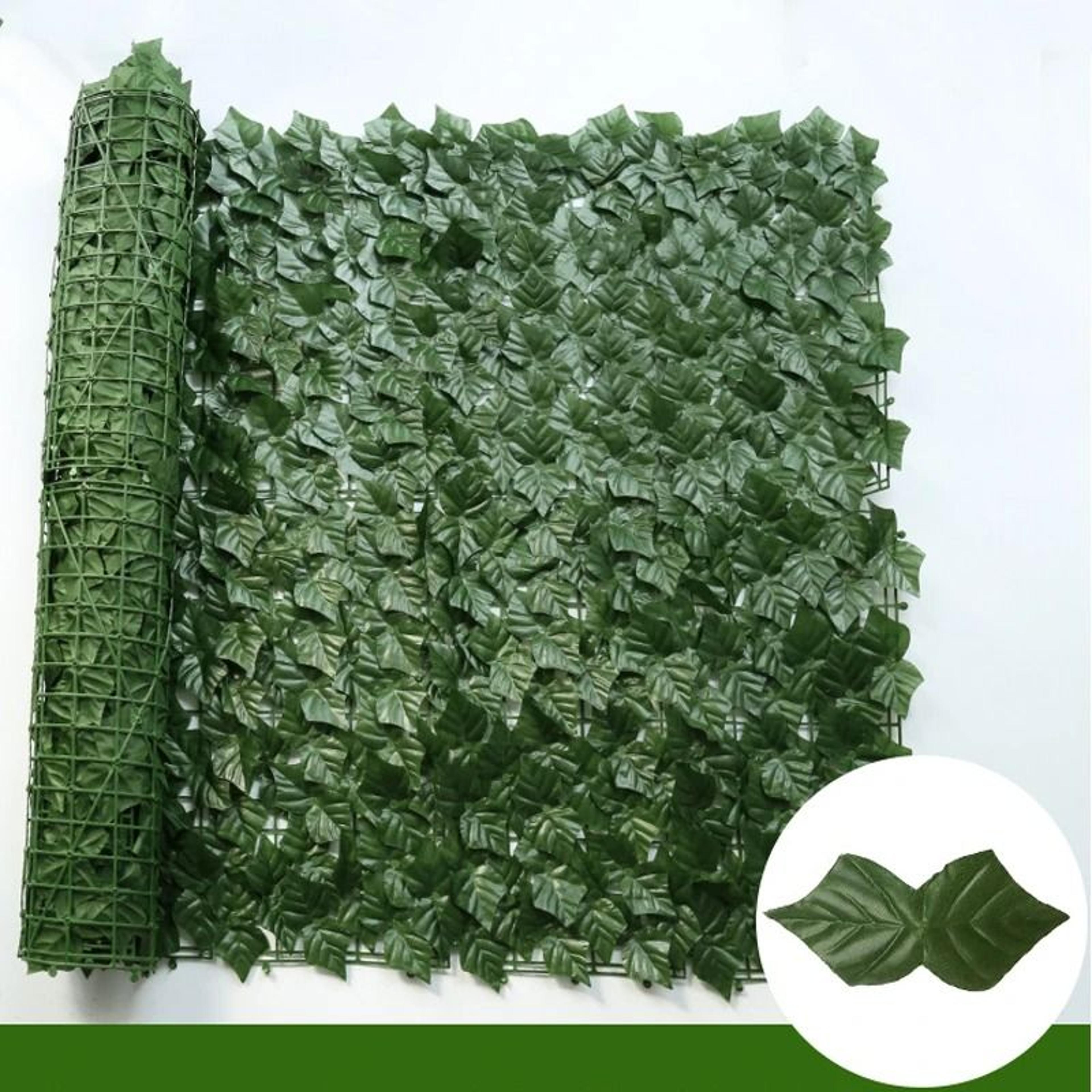 Artificial Ivy Hedge Fence Panels  Faux Ivy Privacy Screen  Green Leaf Decor For Outdoor Garden  Ba 8