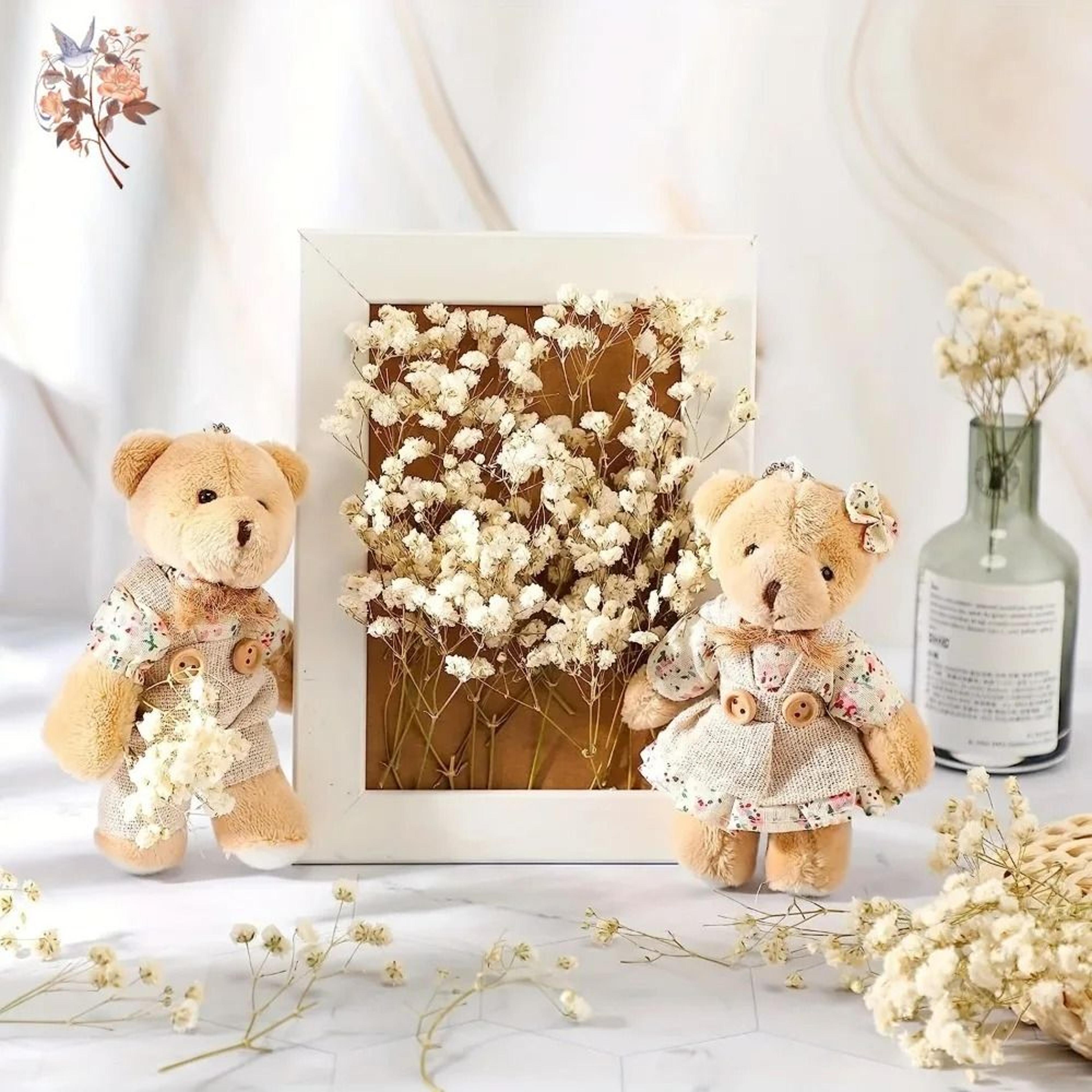 100Pcs Dried Babys Breath Flowers  Real Gypsophila For Resin Crafts DIY Wedding  Home Decor 2