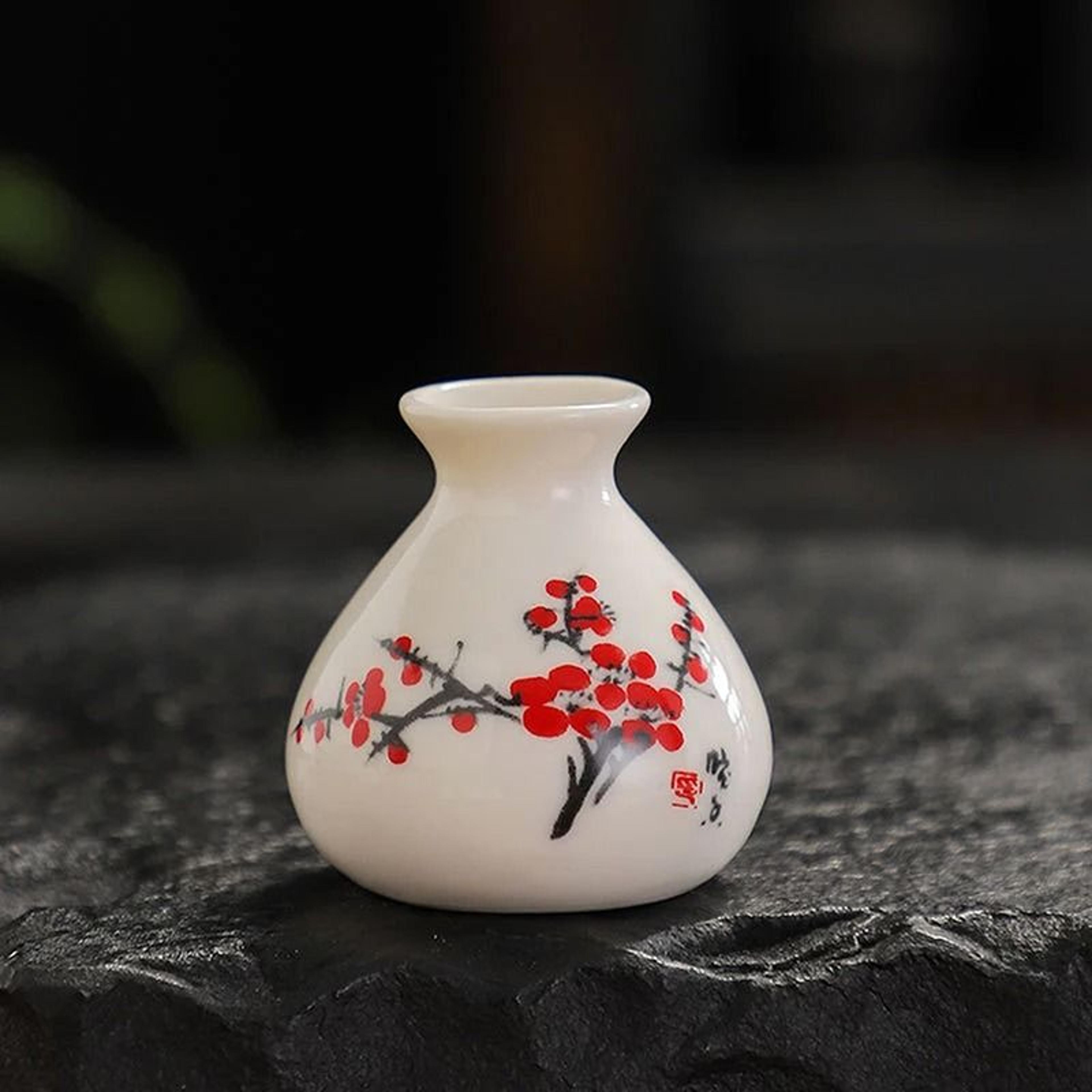 Artisan Dynasty Ceramic Miniature  Retro Storage Jar  Micro Vase  Executive Studio  Zen Sanctuary D 14