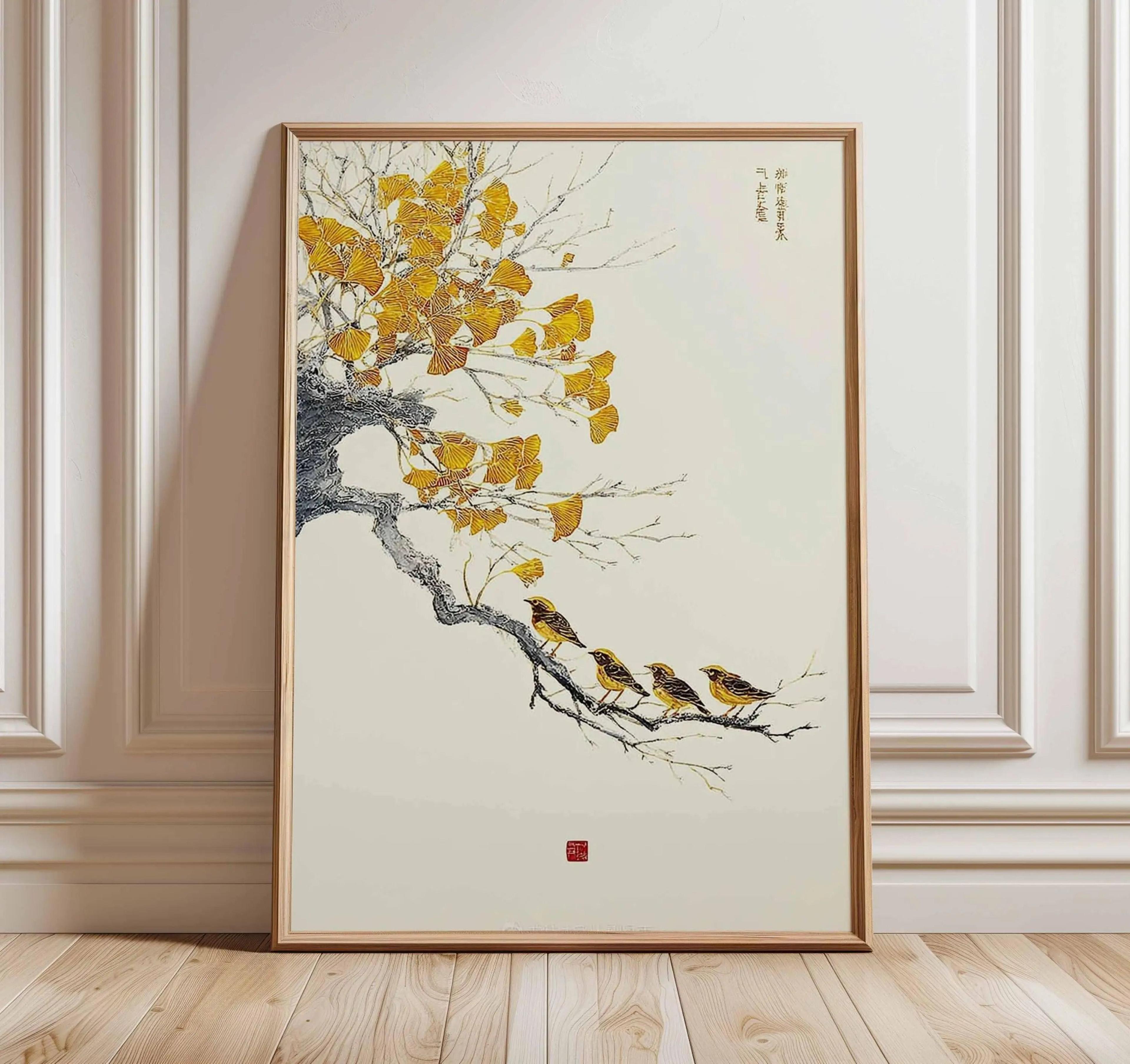 Botanical Ancient Pine  Japanese Zen Nature Canvas Art  Executive Studio  Oriental Sanctuary Decor 18