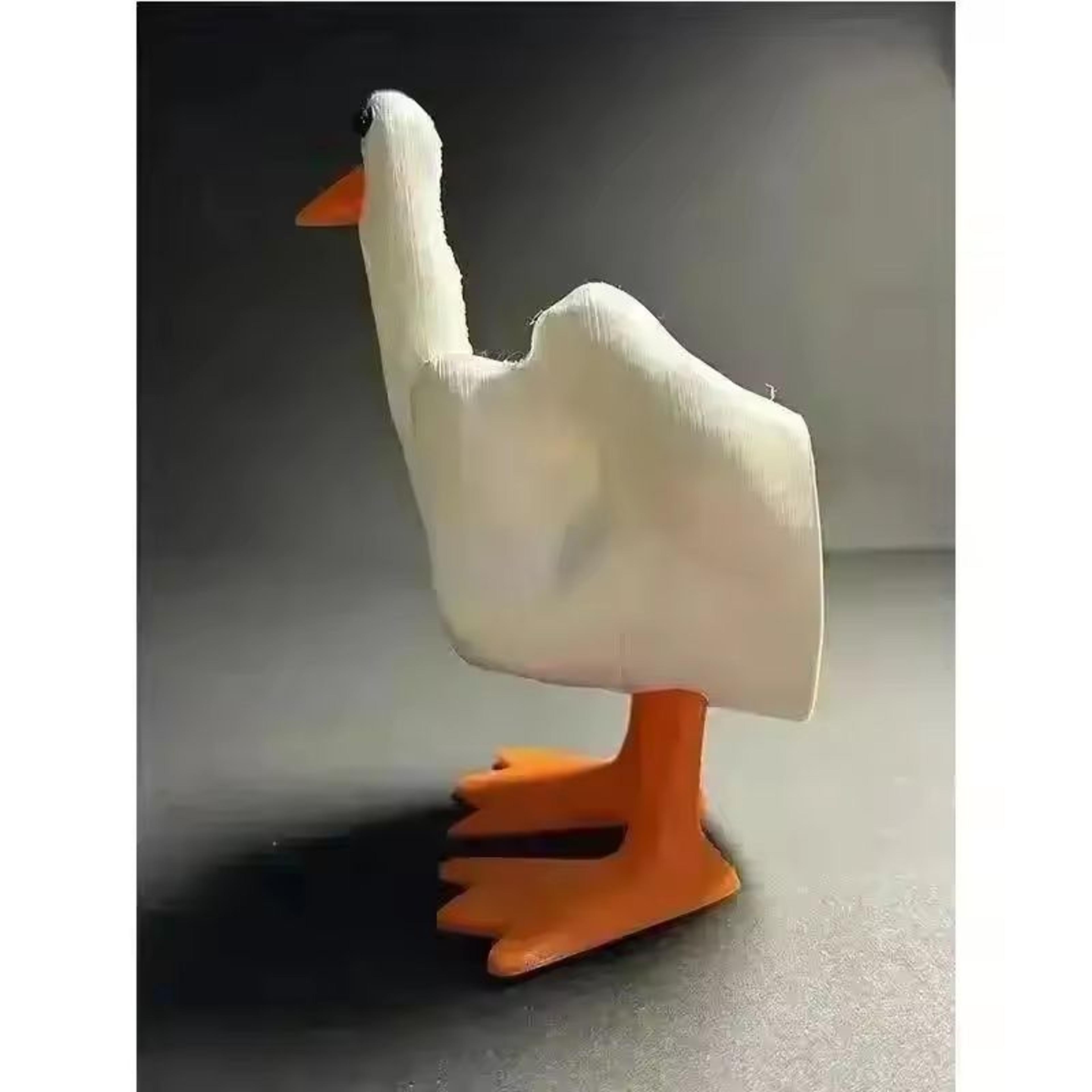 Attitude Duckling Sculpture  Defiant Middle Finger Resin Figure  Executive Studio  Humorous Sanctua 3