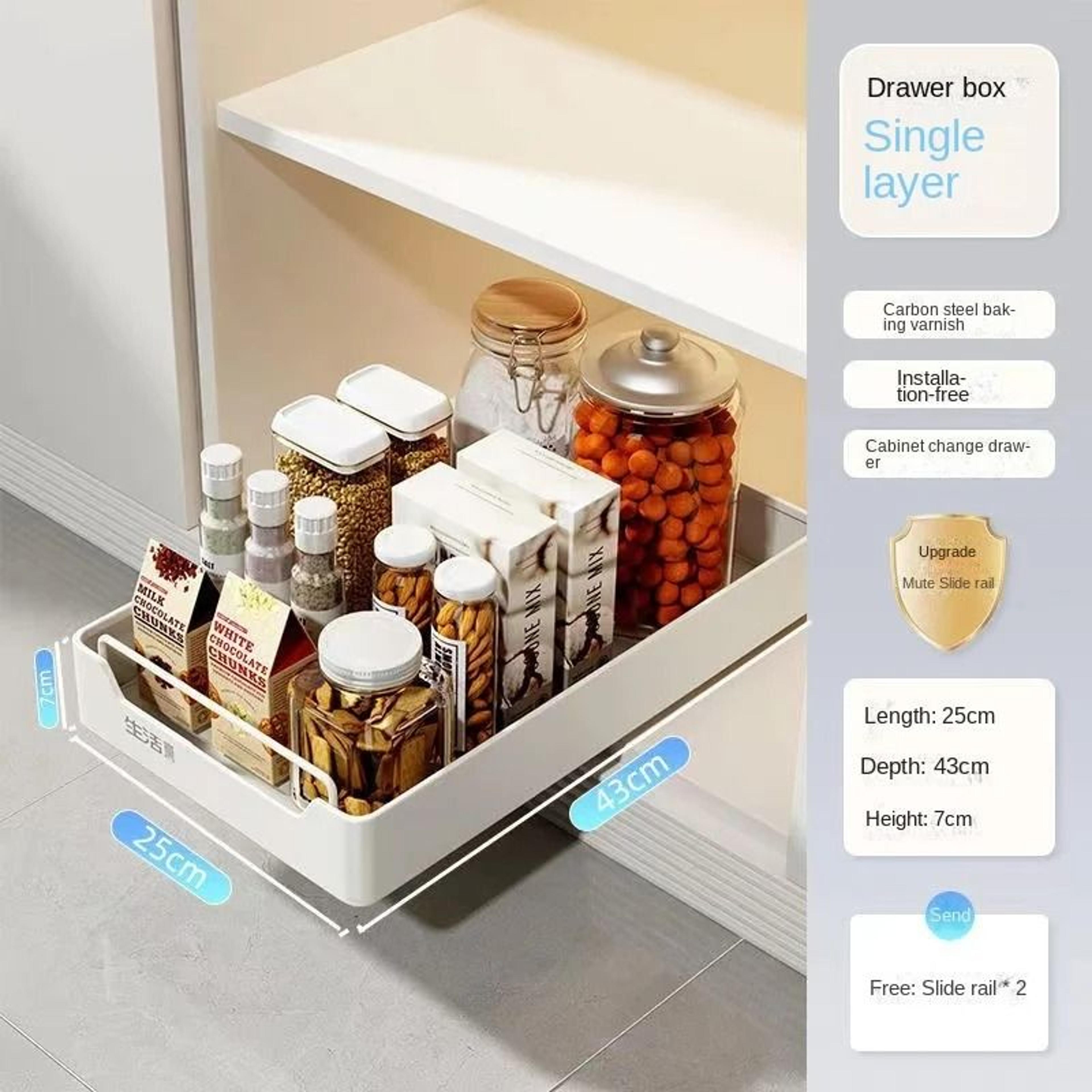 GlideCore Cabinet Nexus  PullOut Rail Storage Drawer System  Executive Studio  Culinary Sanctuary D 7