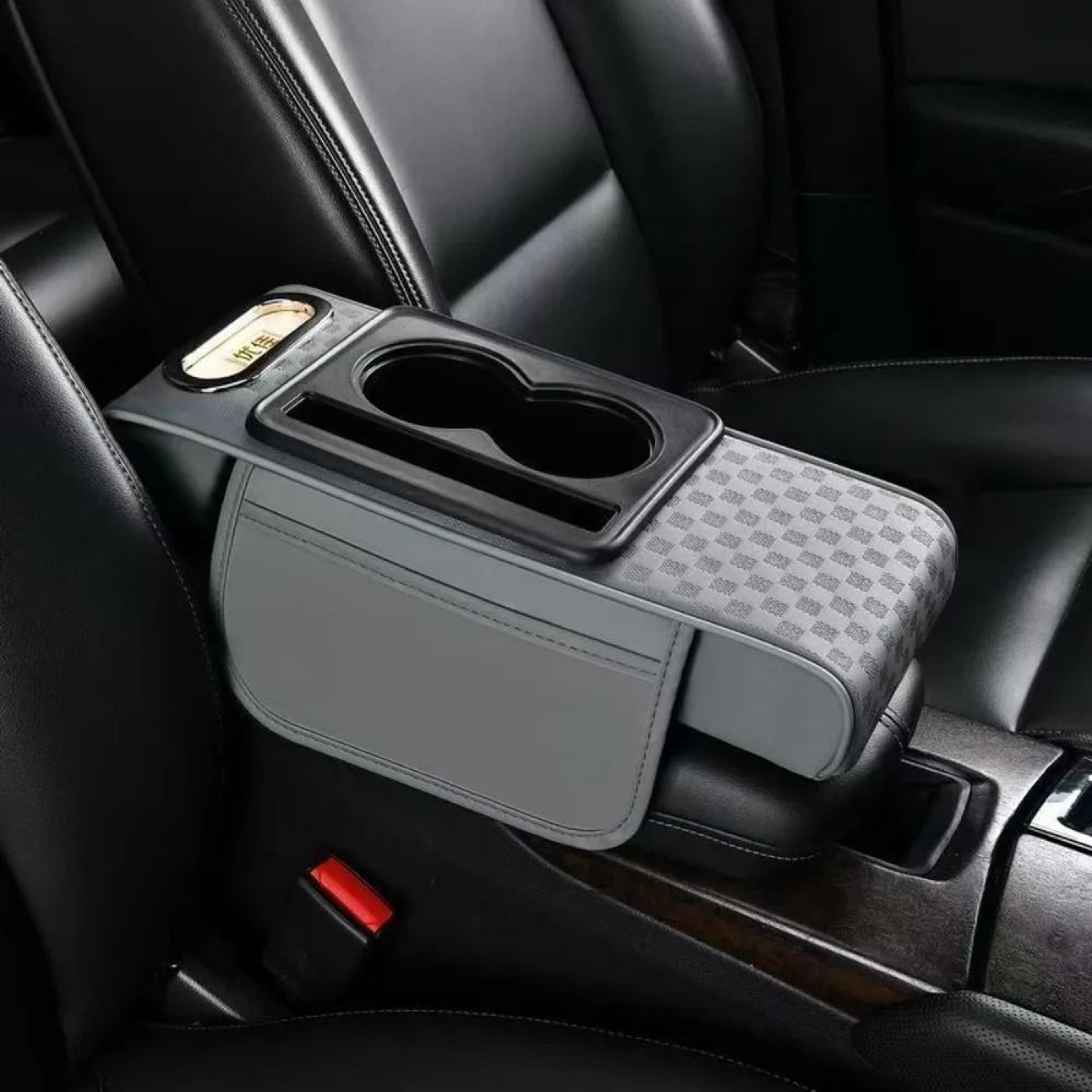 Center Console Height Cushion  PU Leather Storage Logic 9