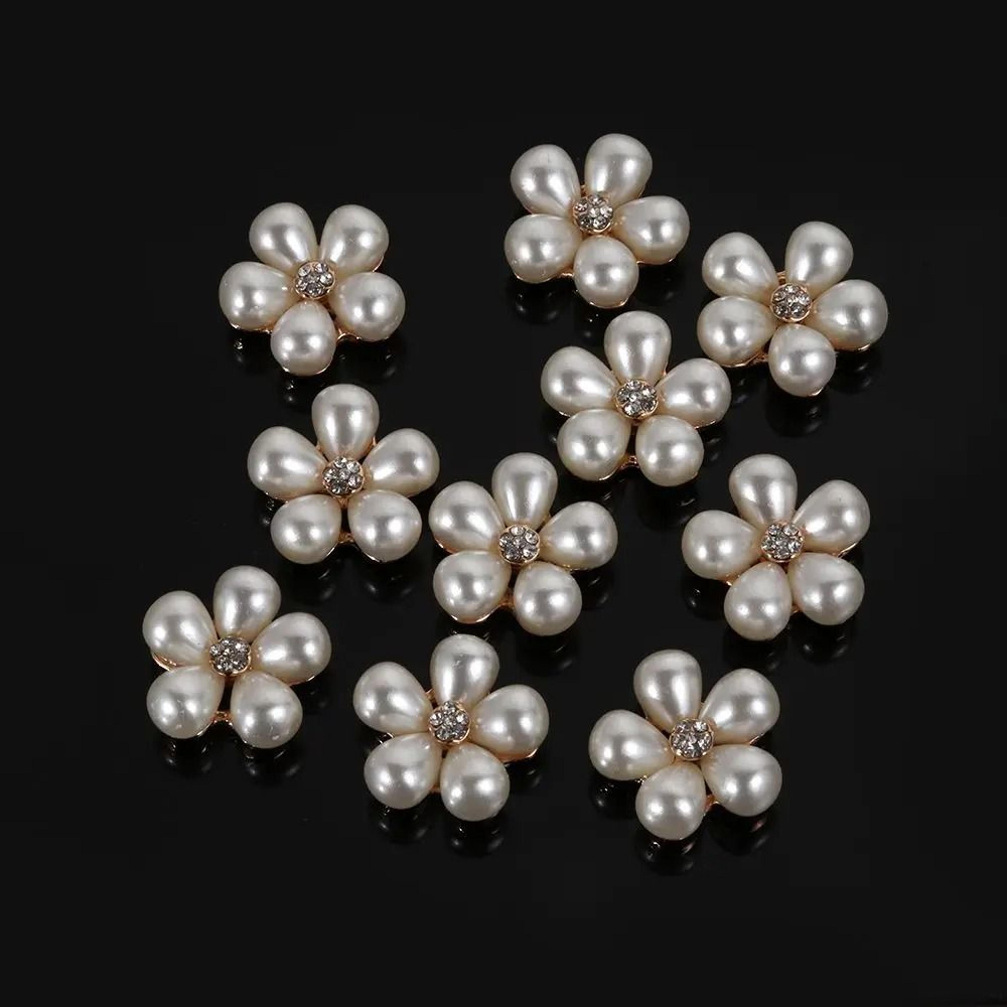 Flower Rhinestones  Pearl Embellishment Technical Logic 5