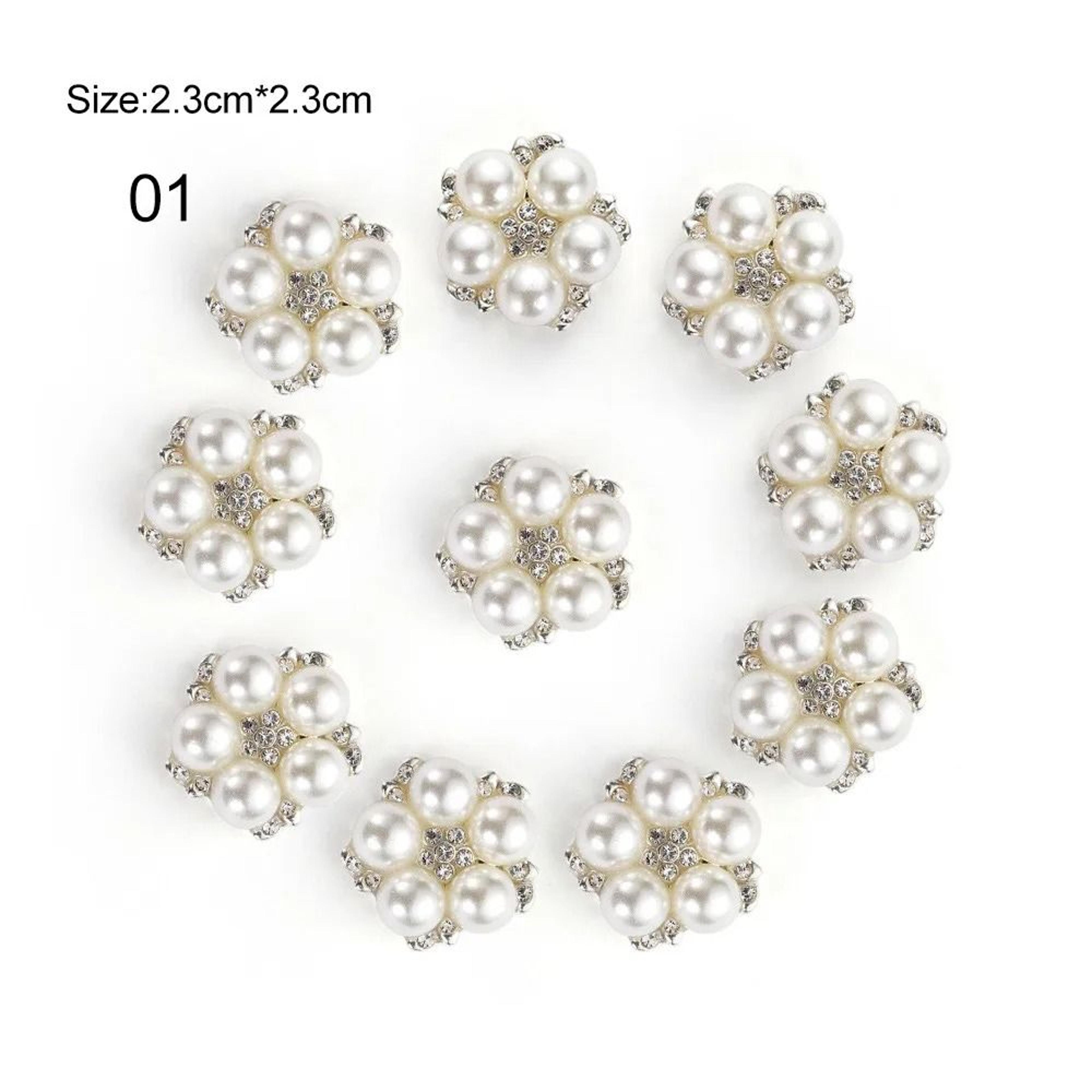 Flower Rhinestones  Pearl Embellishment Technical Logic 7