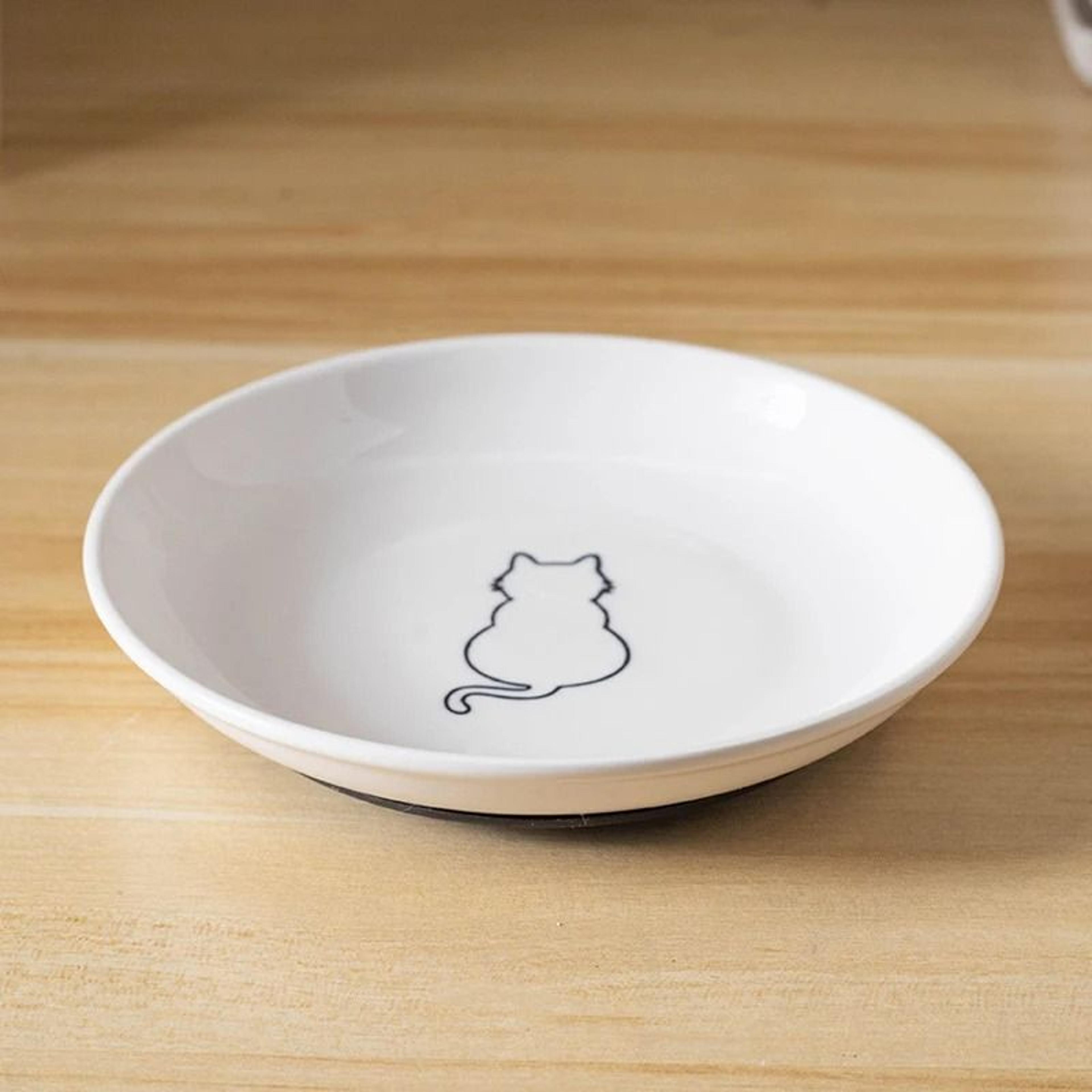 WhiskerFriendly Ceramic Snack Plate 6