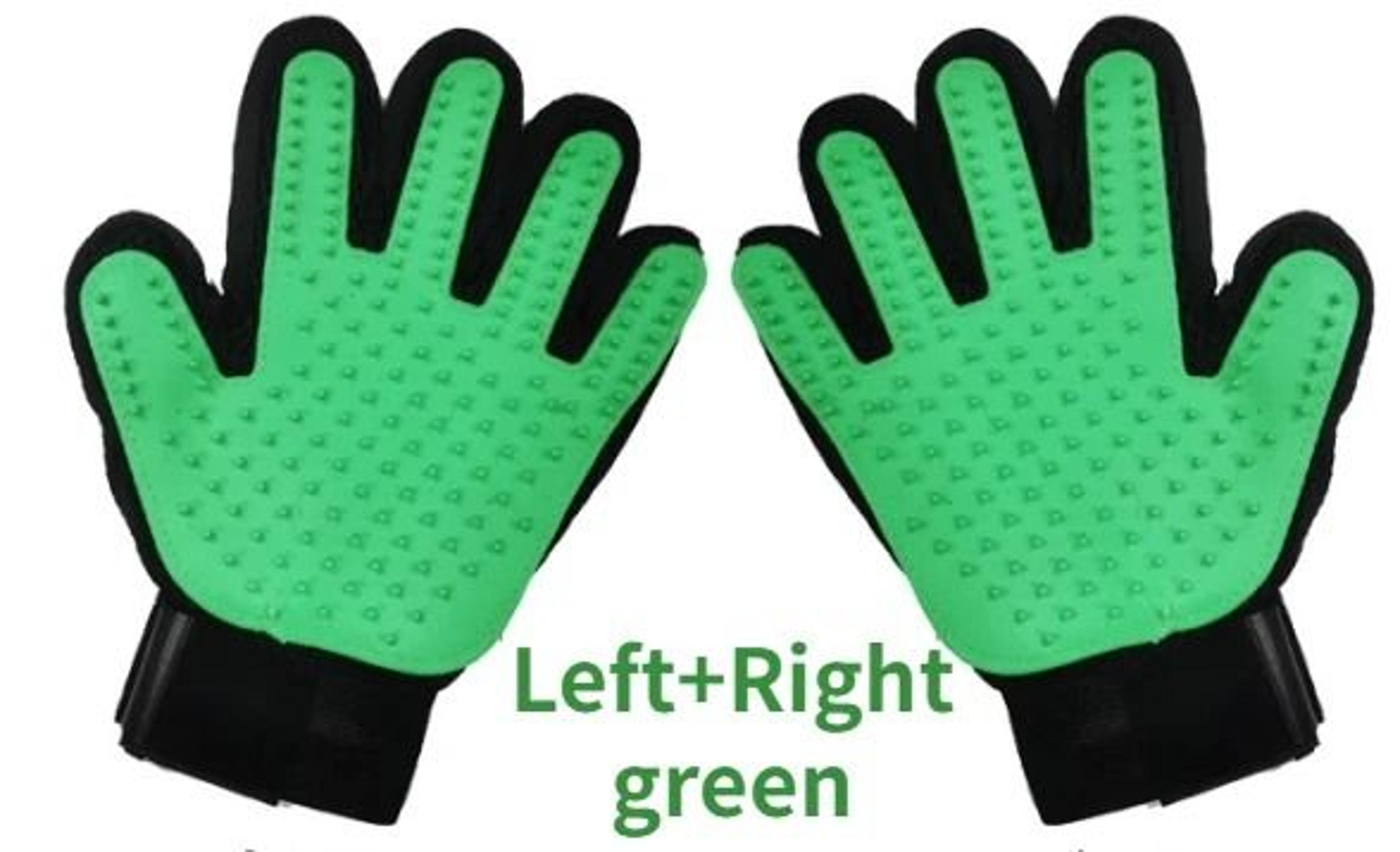 Silicone FiveFinger Pet DeShedding Grooming Glove 20