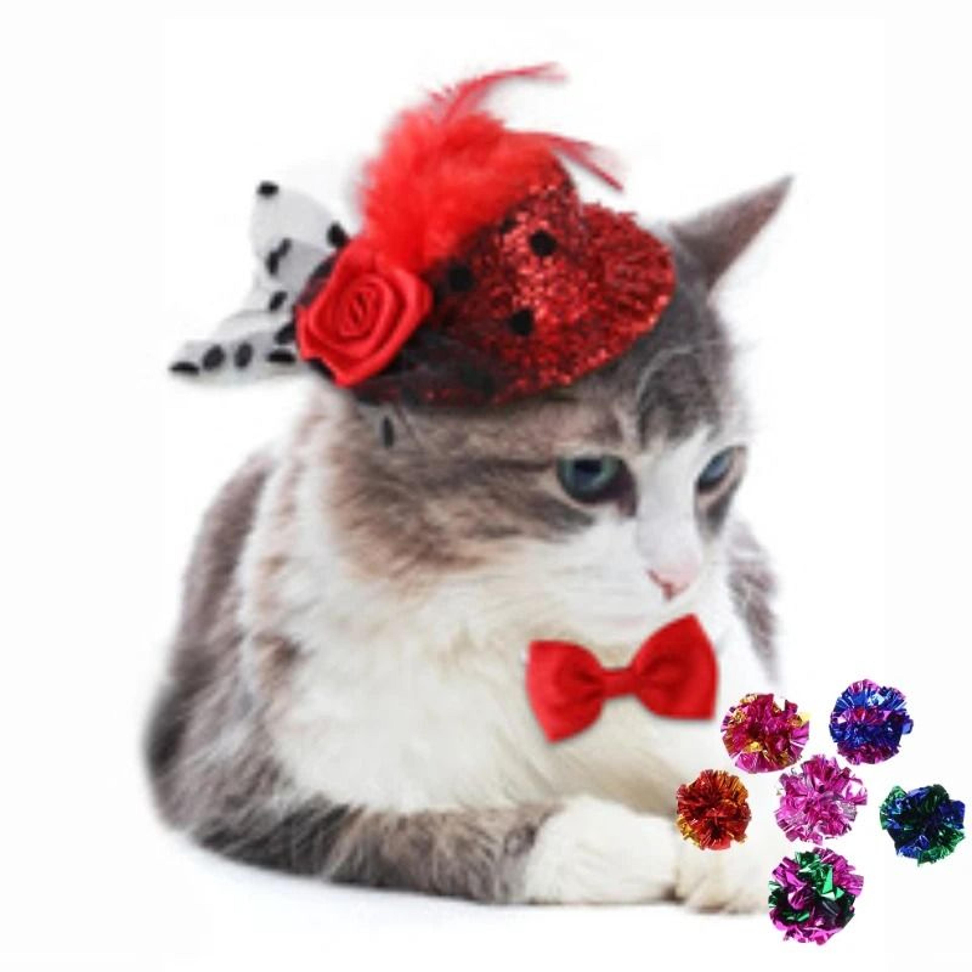 Interactive Shiny Crinkle Ringing Paper Ball Cat Toy 1