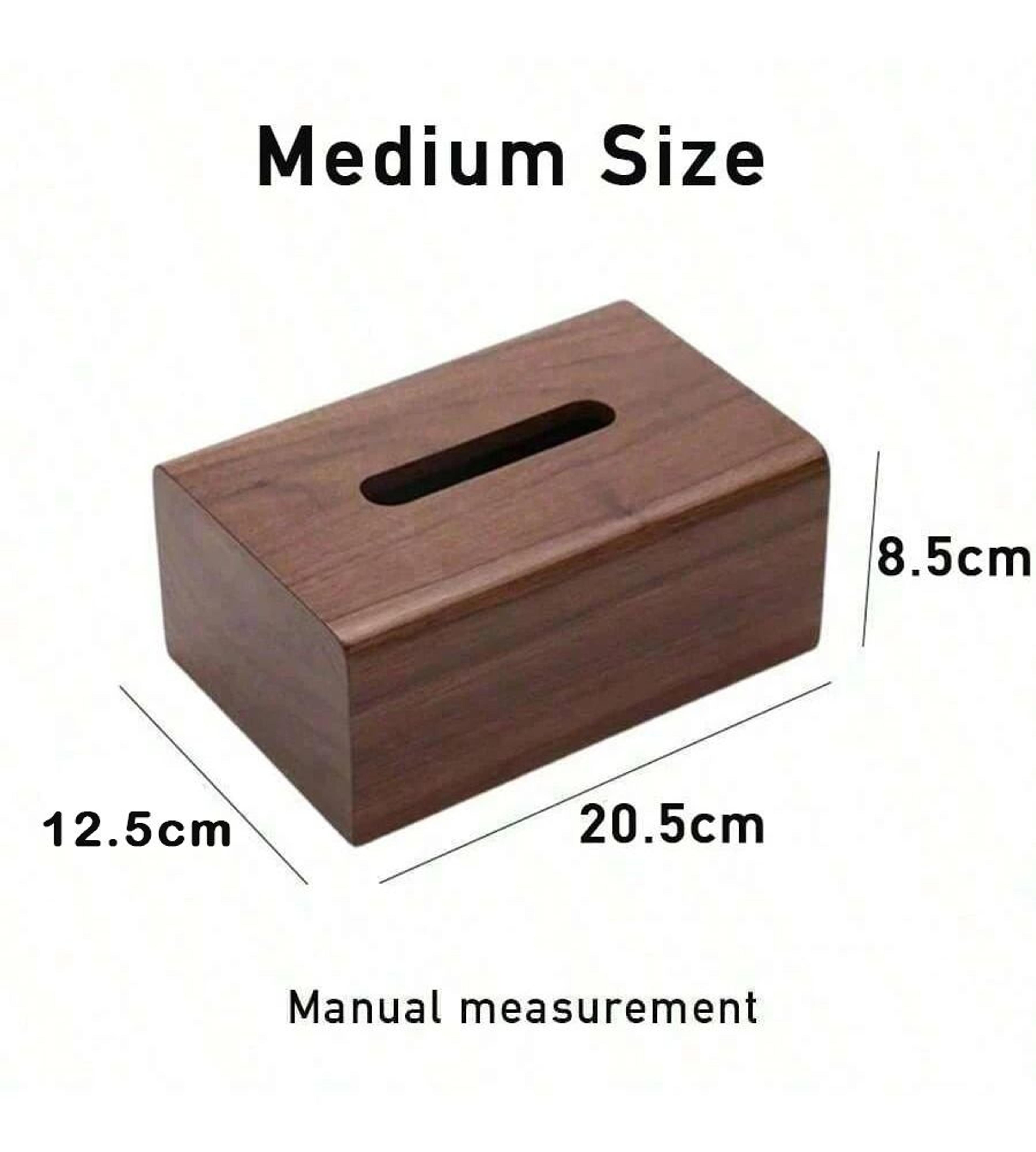 Solid Wood Walnut Tissue Box  Luxury Desktop Paper Storage Case 6