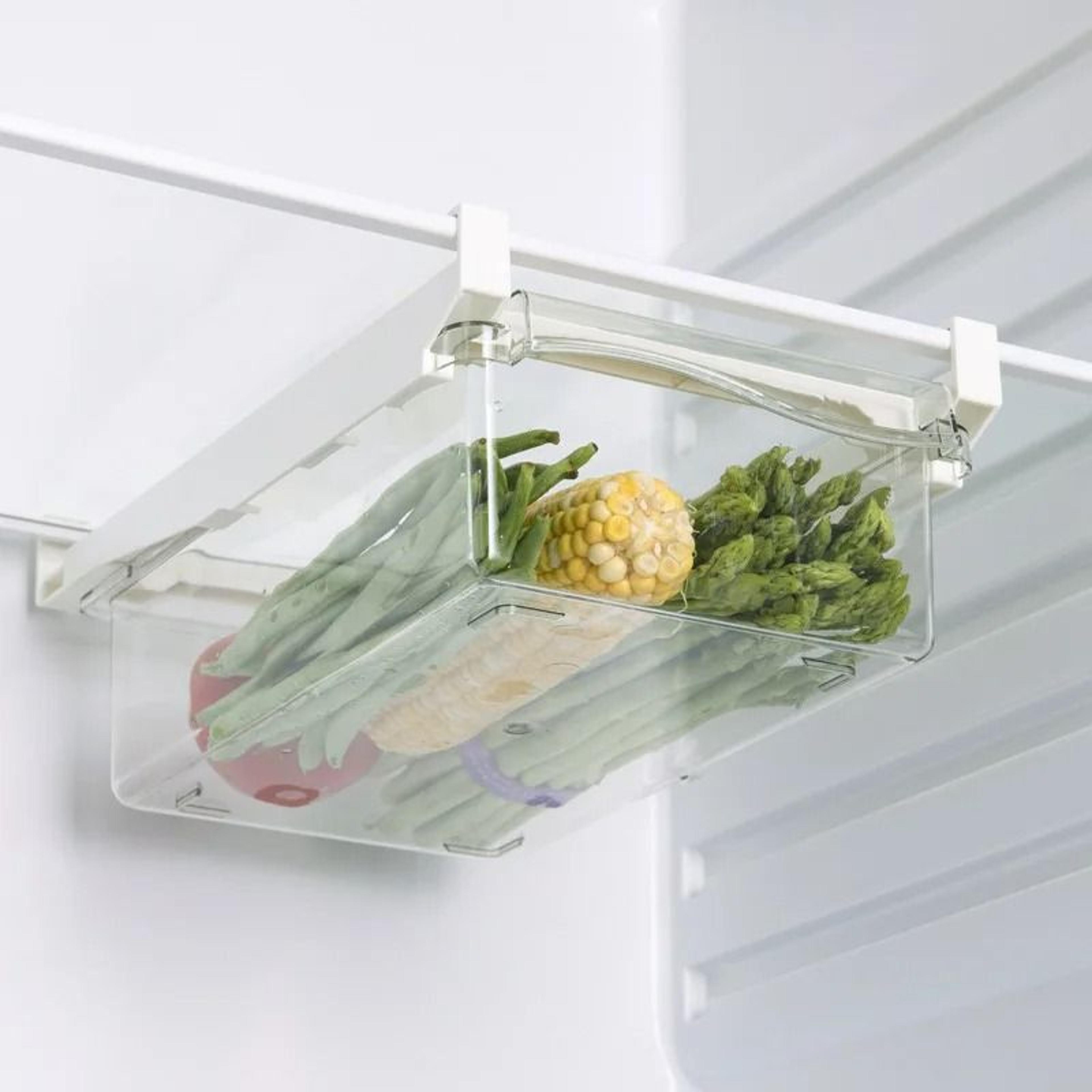 DrawerType UnderShelf Refrigerator Storage Box  Clear FruitEgg Organizer 6