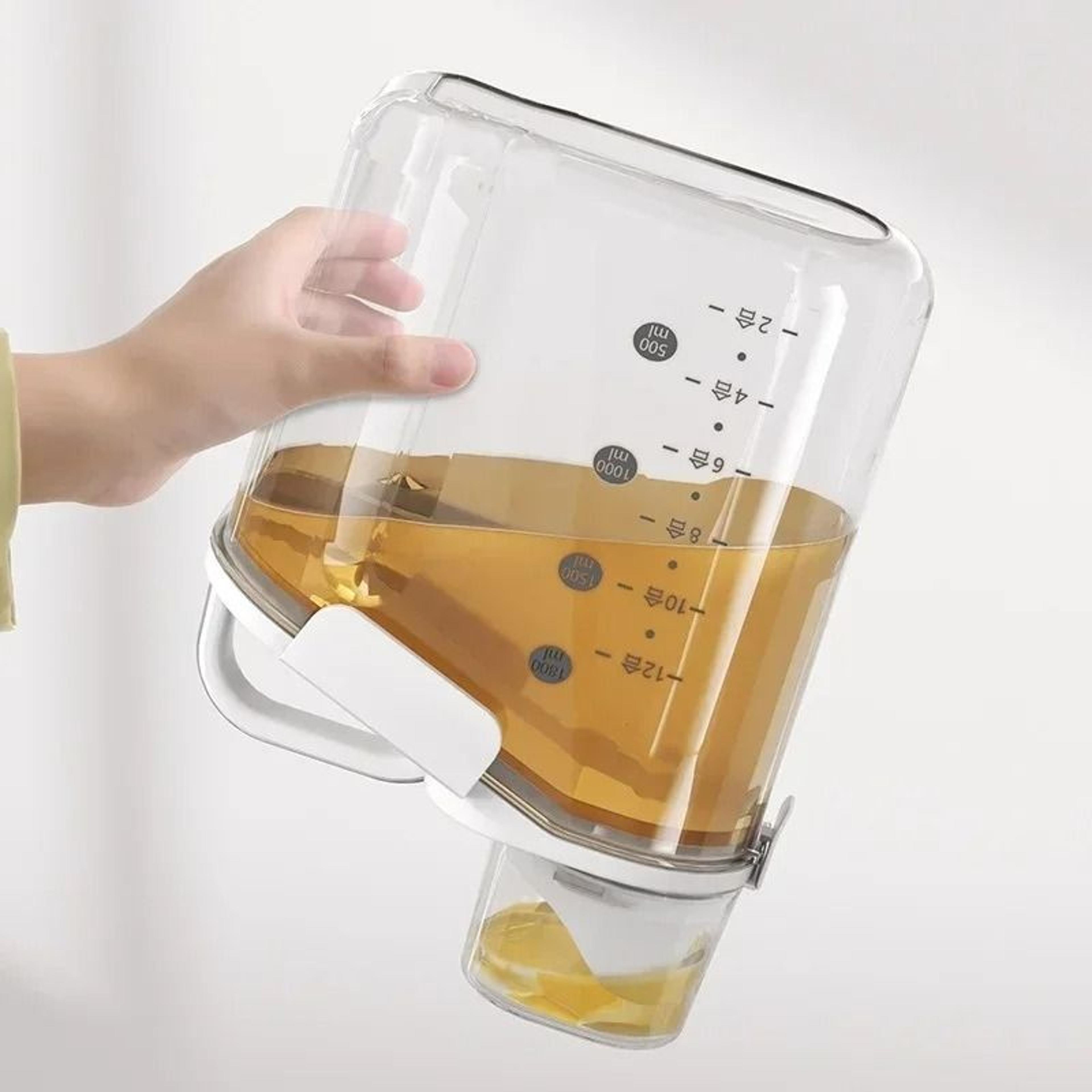 1500ML Grain Storage Tank  Airtight Cereal Storage Dispenser Box With Measuring Cup 3