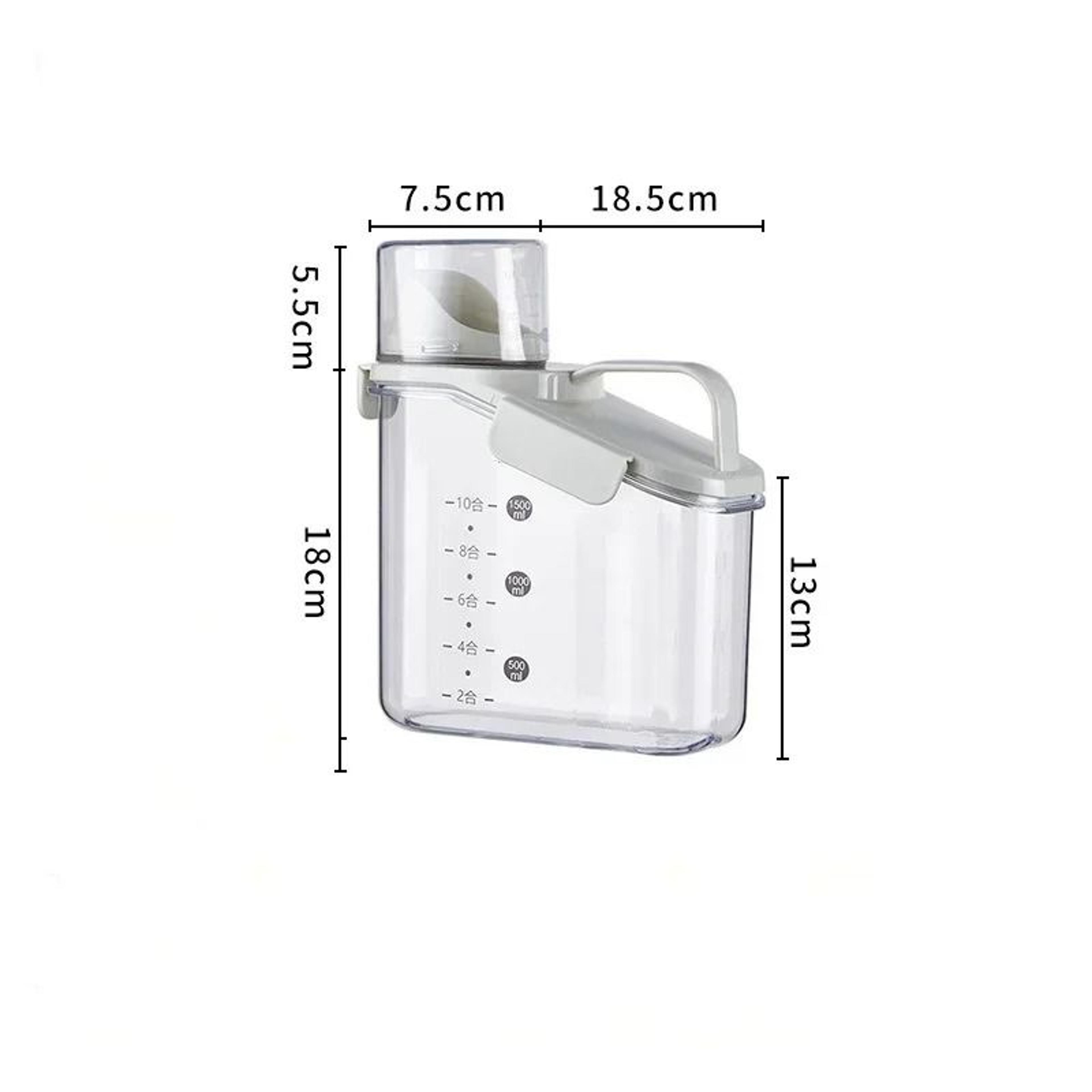 1500ML Grain Storage Tank  Airtight Cereal Storage Dispenser Box With Measuring Cup 5