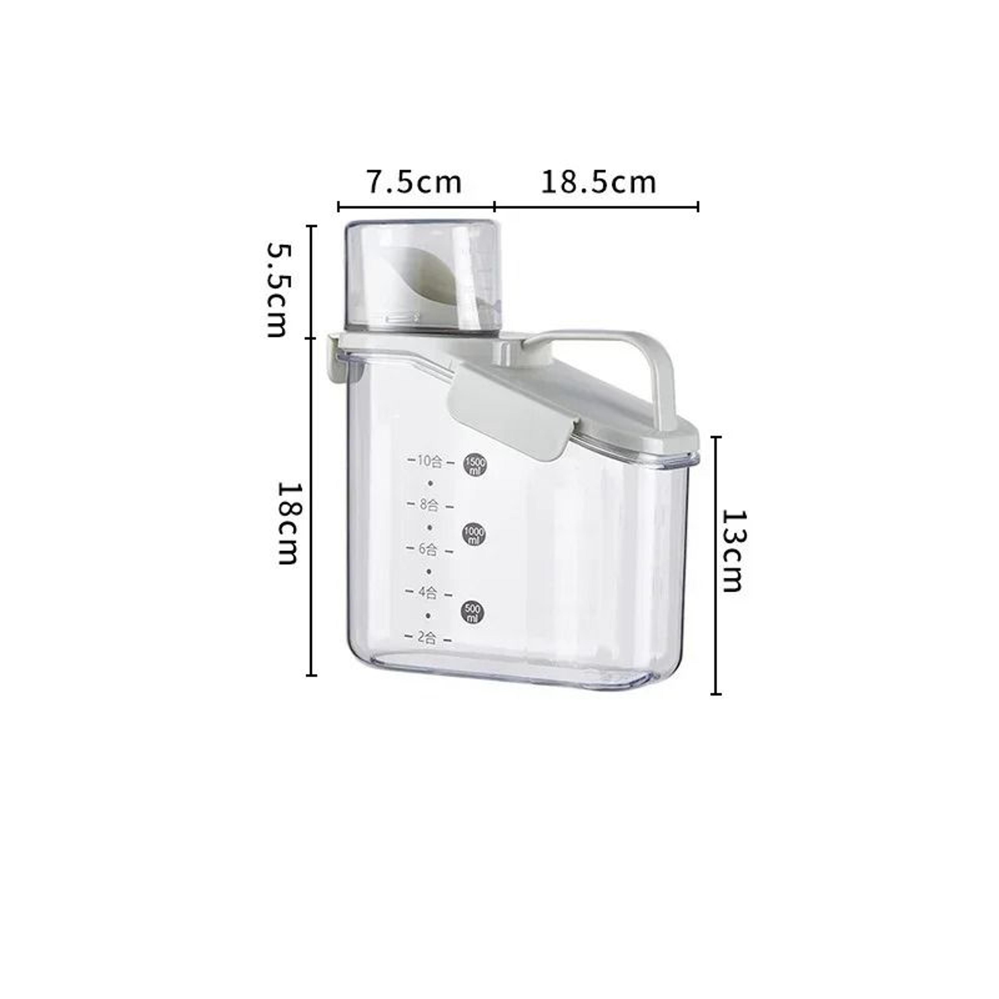 1500ML Grain Storage Tank  Airtight Cereal Storage Dispenser Box With Measuring Cup 7