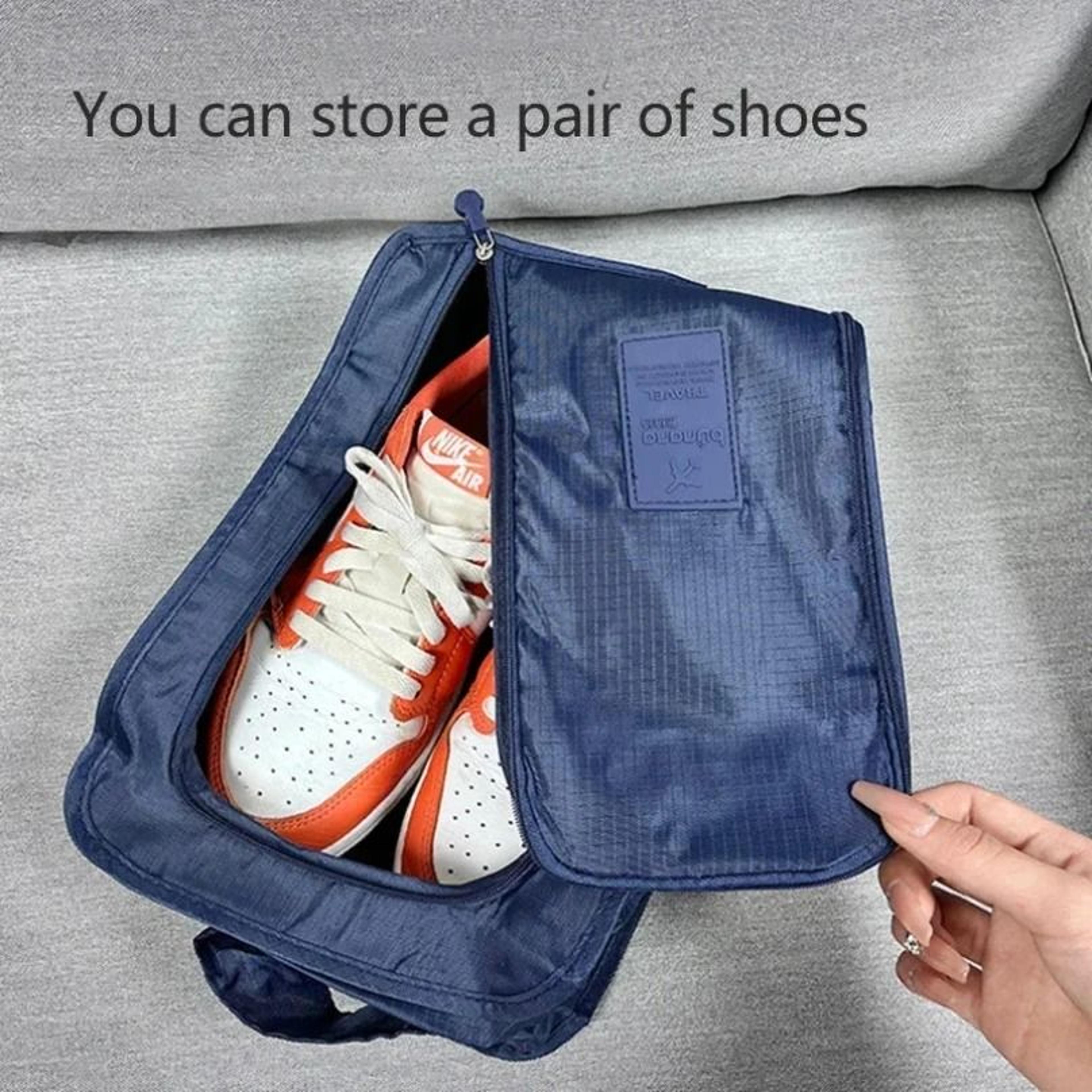 Portable Travel Shoe Pouch  Waterproof Folding HighCapacity Storage Bag 2
