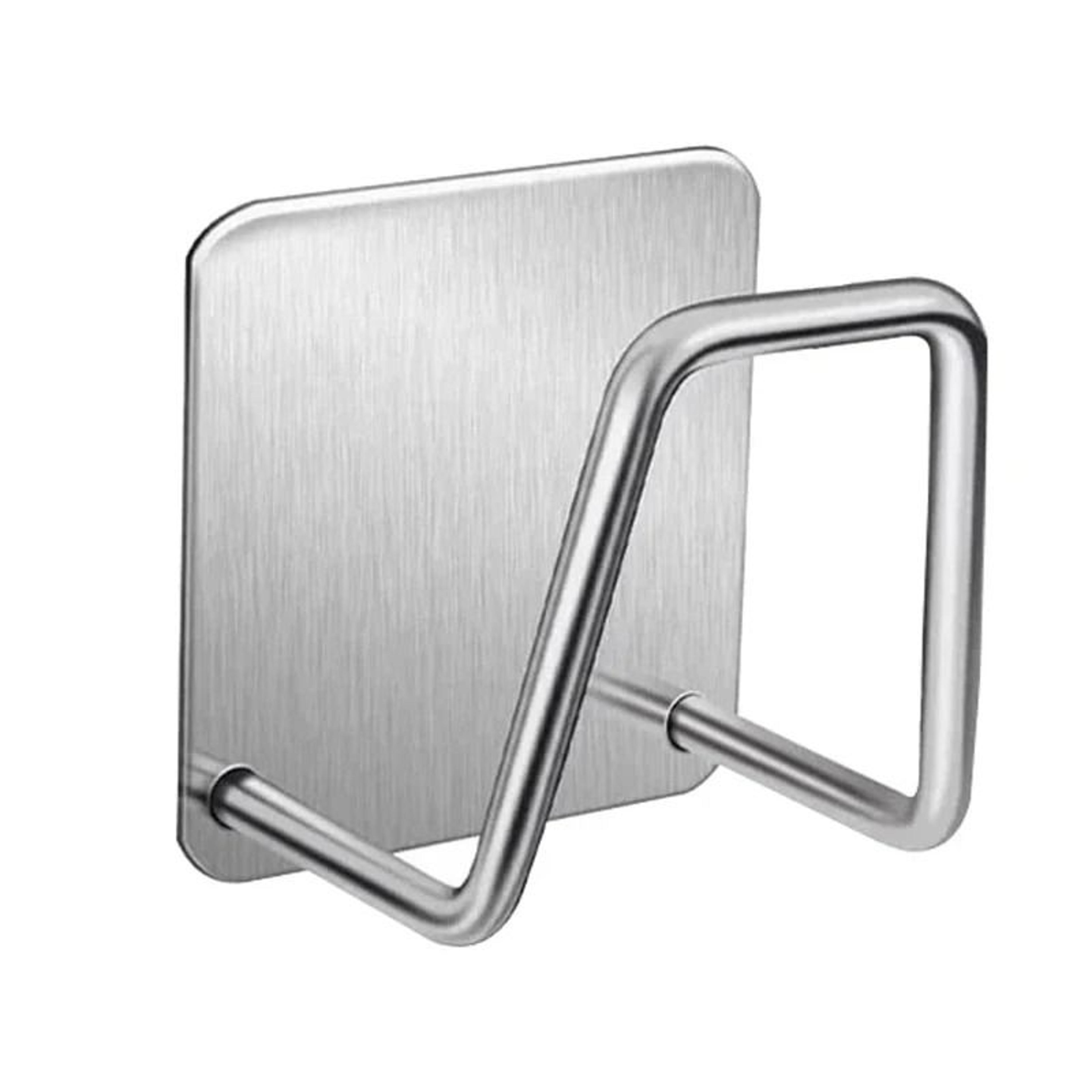 2Piece Stainless Steel Sink Sponge Holder  Waterproof Adhesive Kitchen Drainer Rack 8