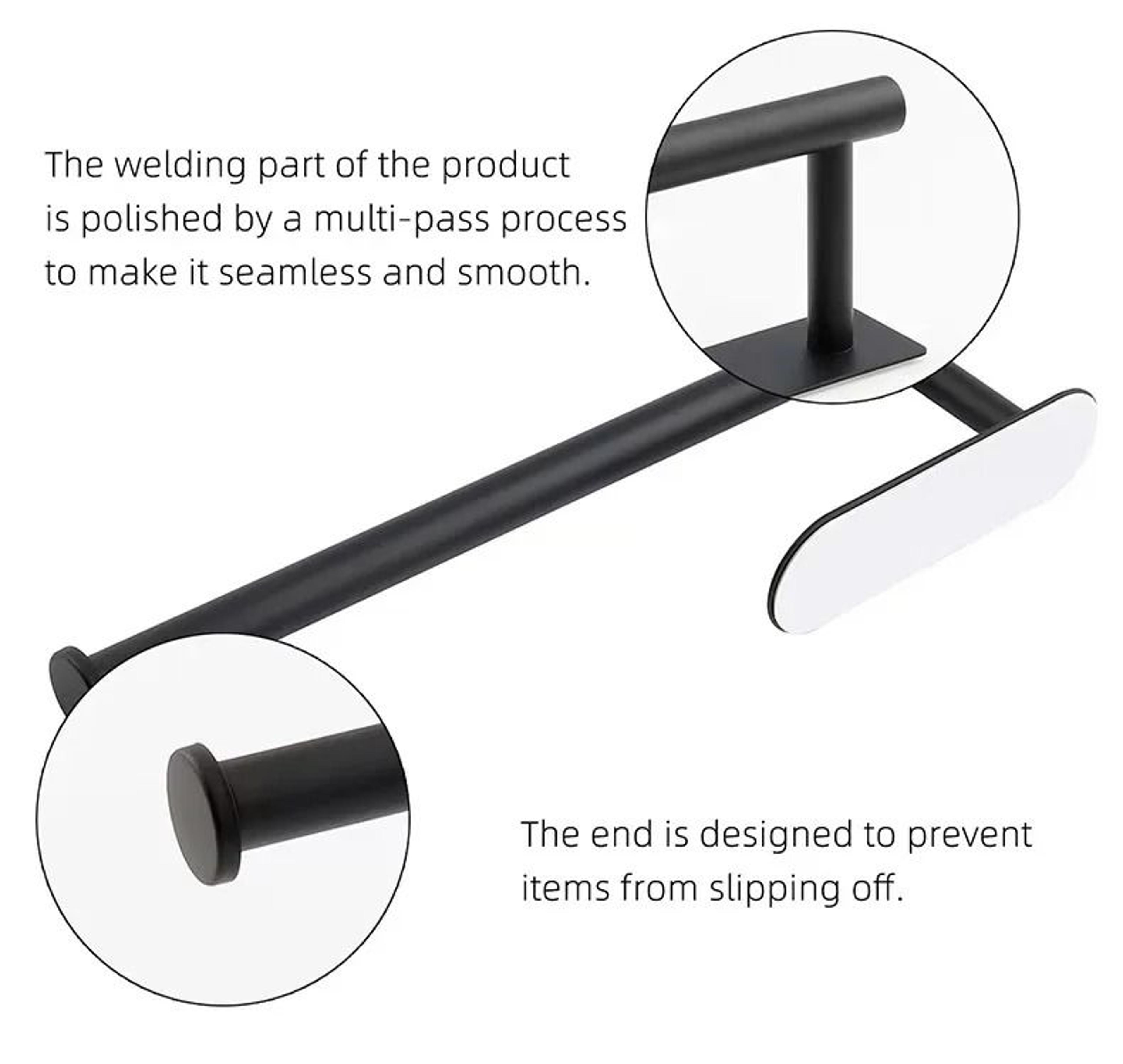 Adhesive Kitchen Paper Towel Holder  UnderCabinet Wall Mount Toilet Roll Tissue Hanger 5