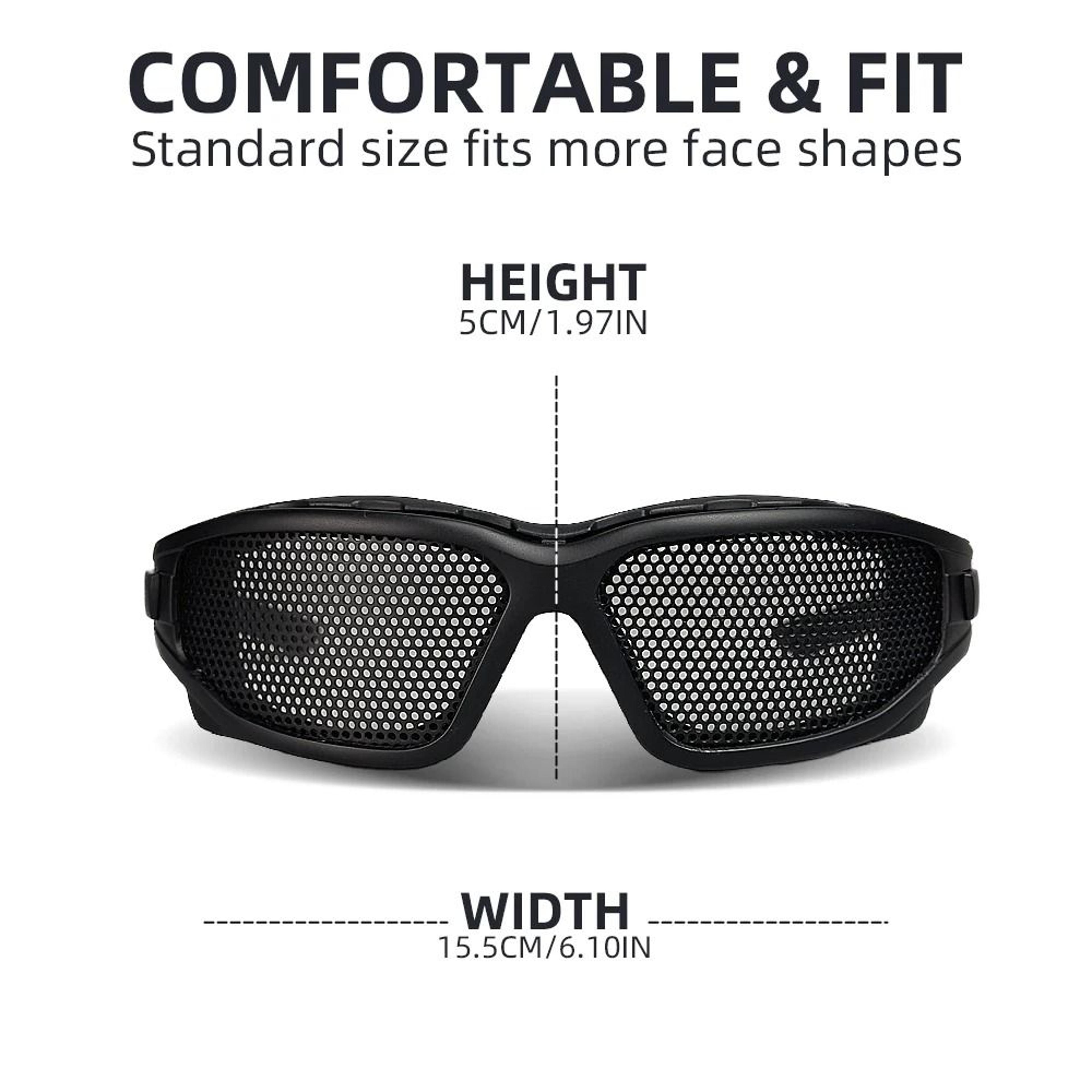 Tactical Military Steel Mesh Protective Goggles 2