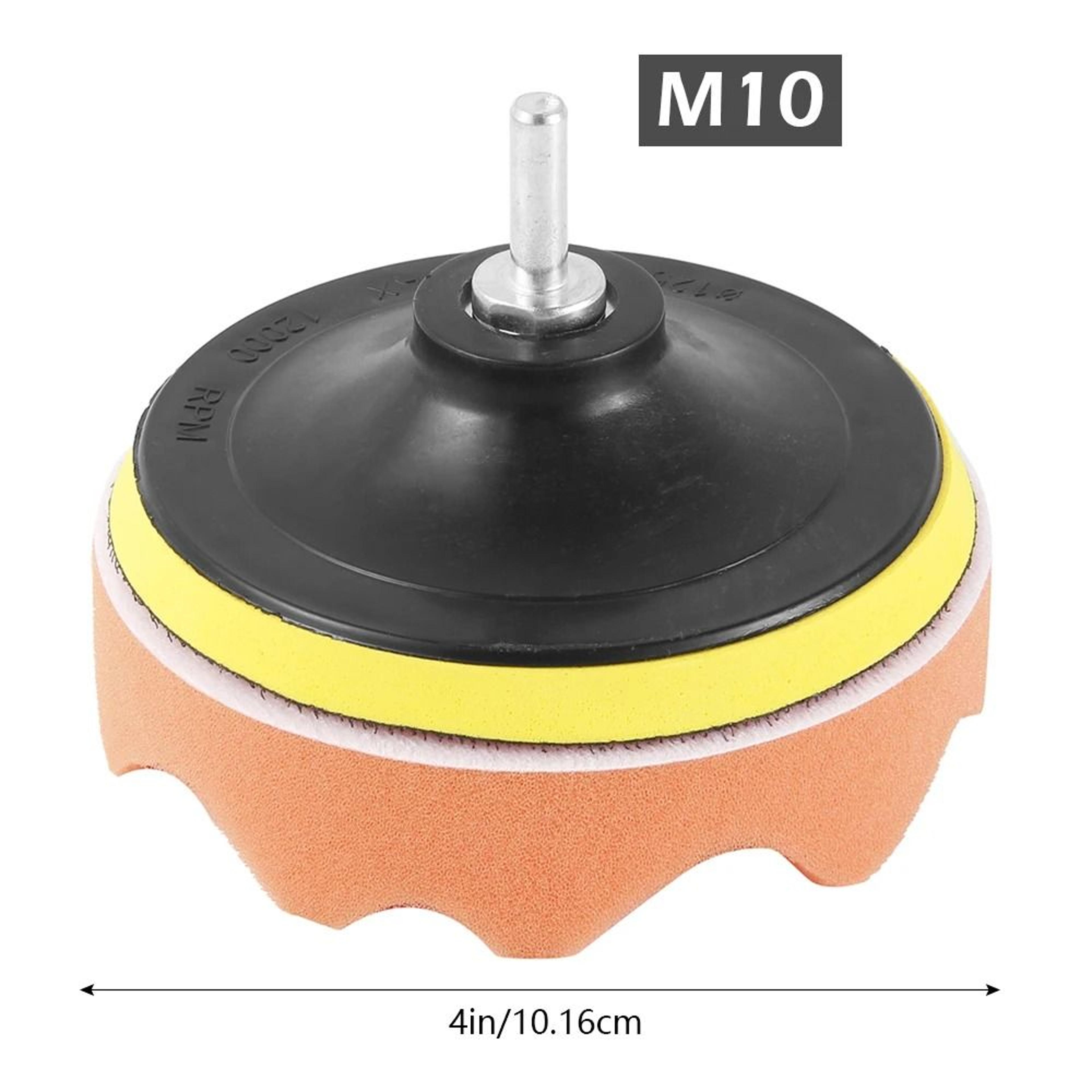 Assorted Sponge And Woolen Polishing Pads Set With Drill Adapter 5