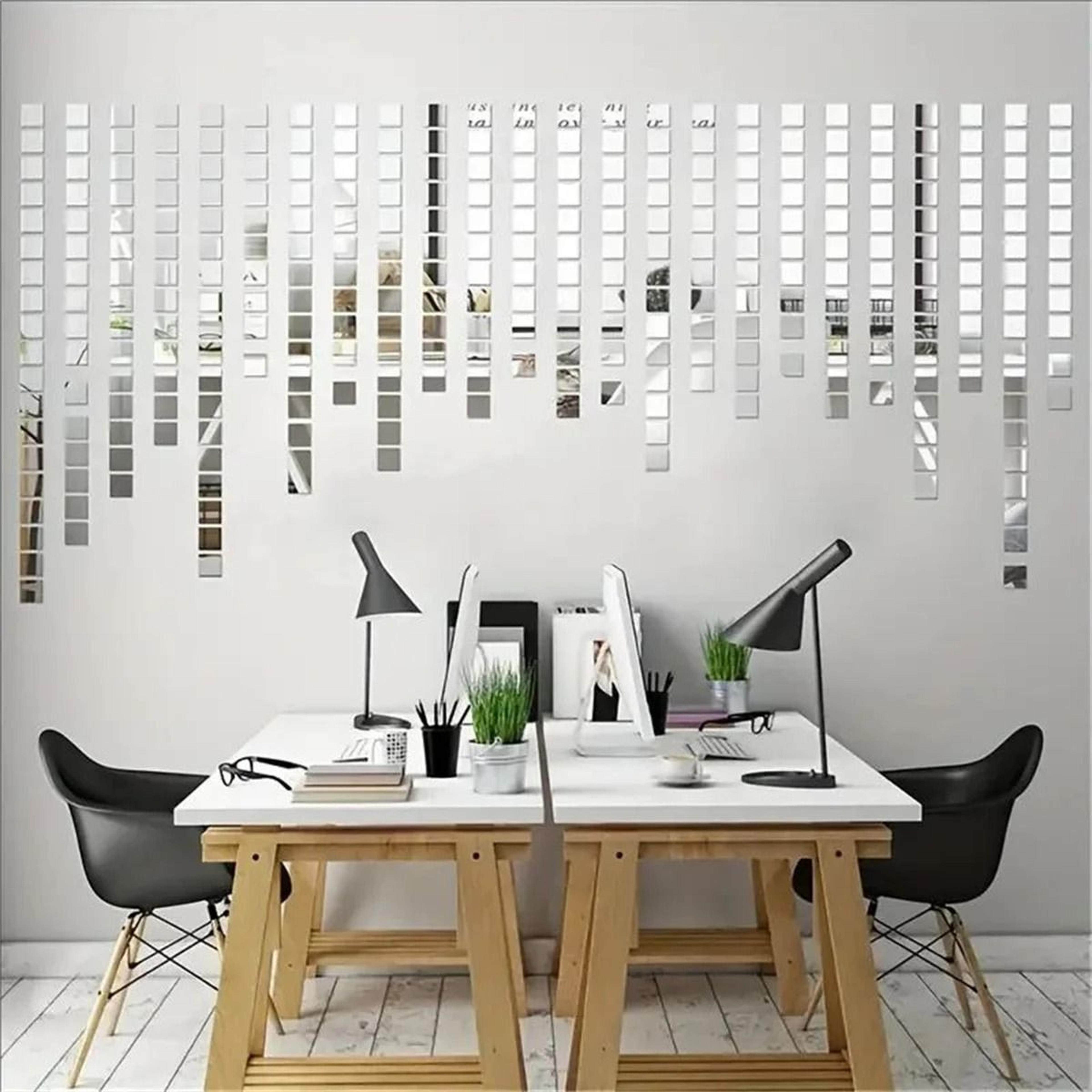 Square Glass Mirror Mosaic Tiles Set 1