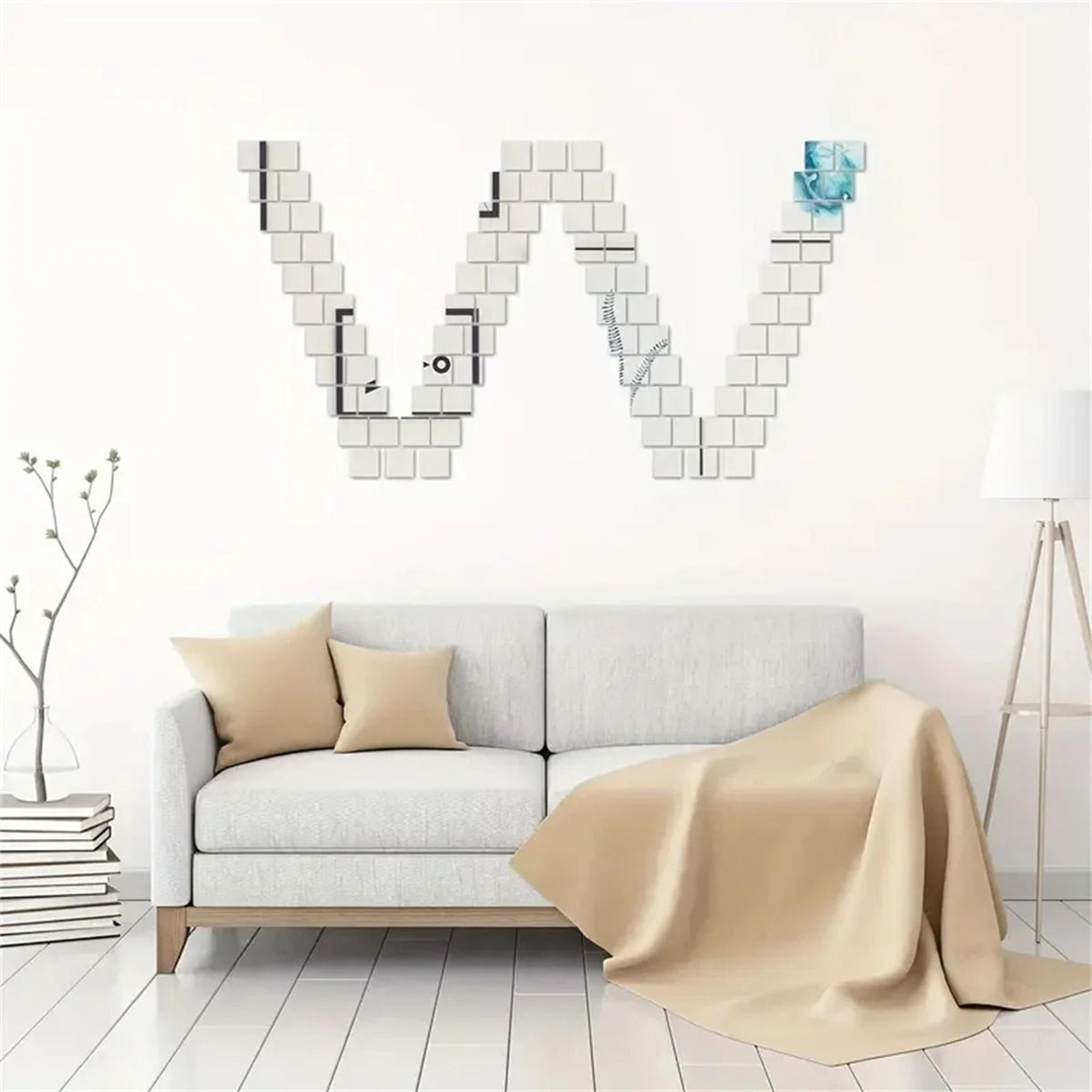 Square Glass Mirror Mosaic Tiles Set 2
