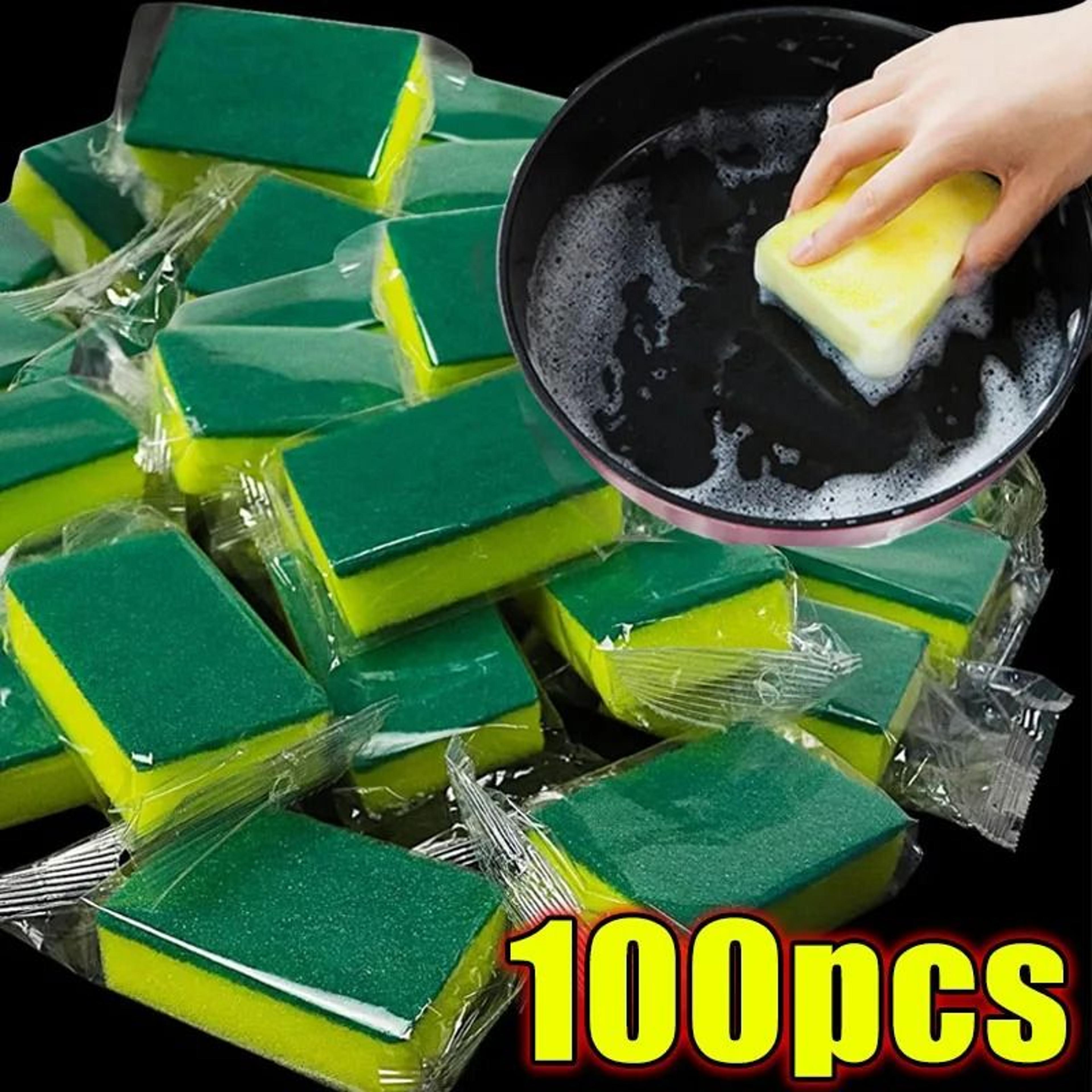 HighDensity Kitchen Dishwashing Soft Sponge Scouring Pad Fleet 10