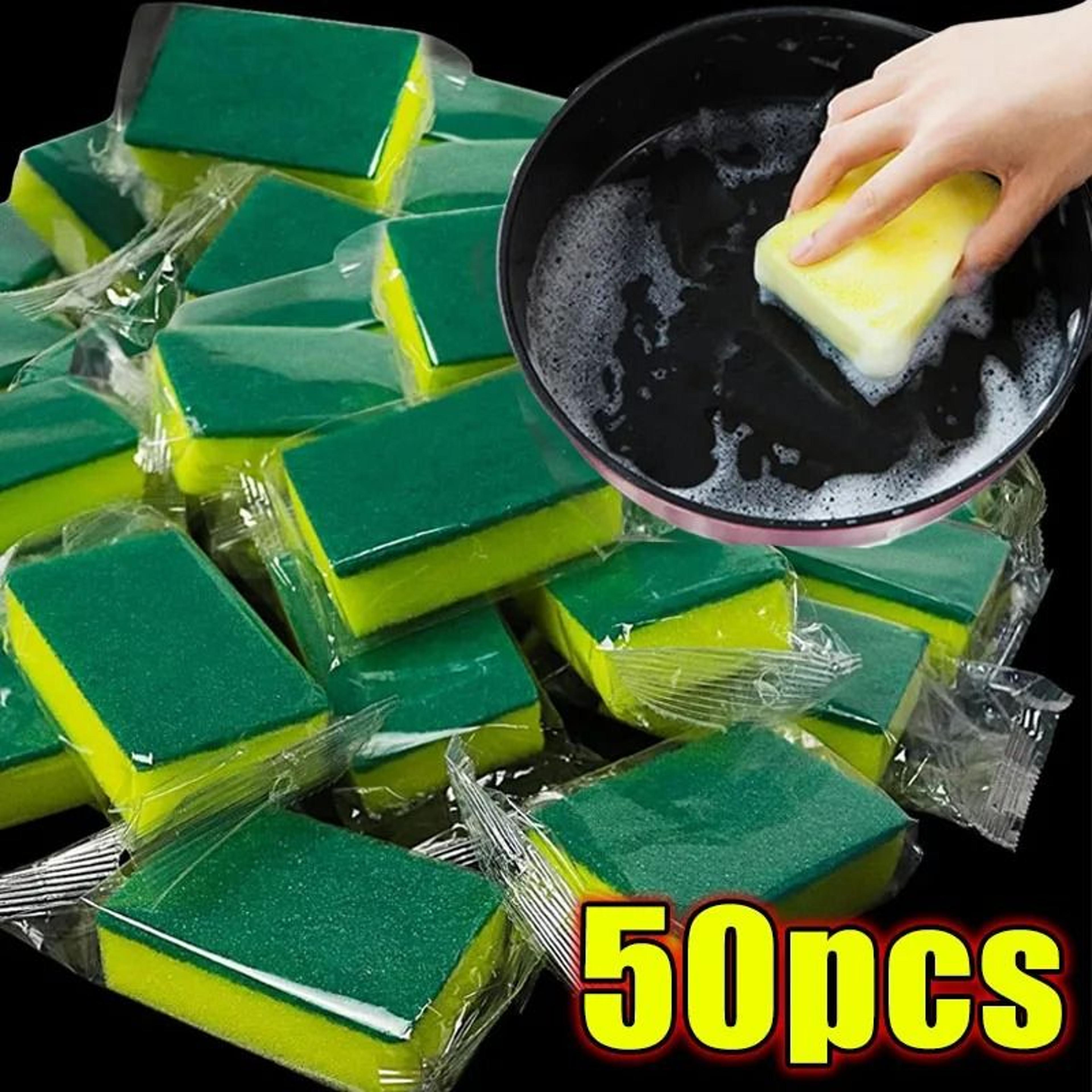 HighDensity Kitchen Dishwashing Soft Sponge Scouring Pad Fleet 6