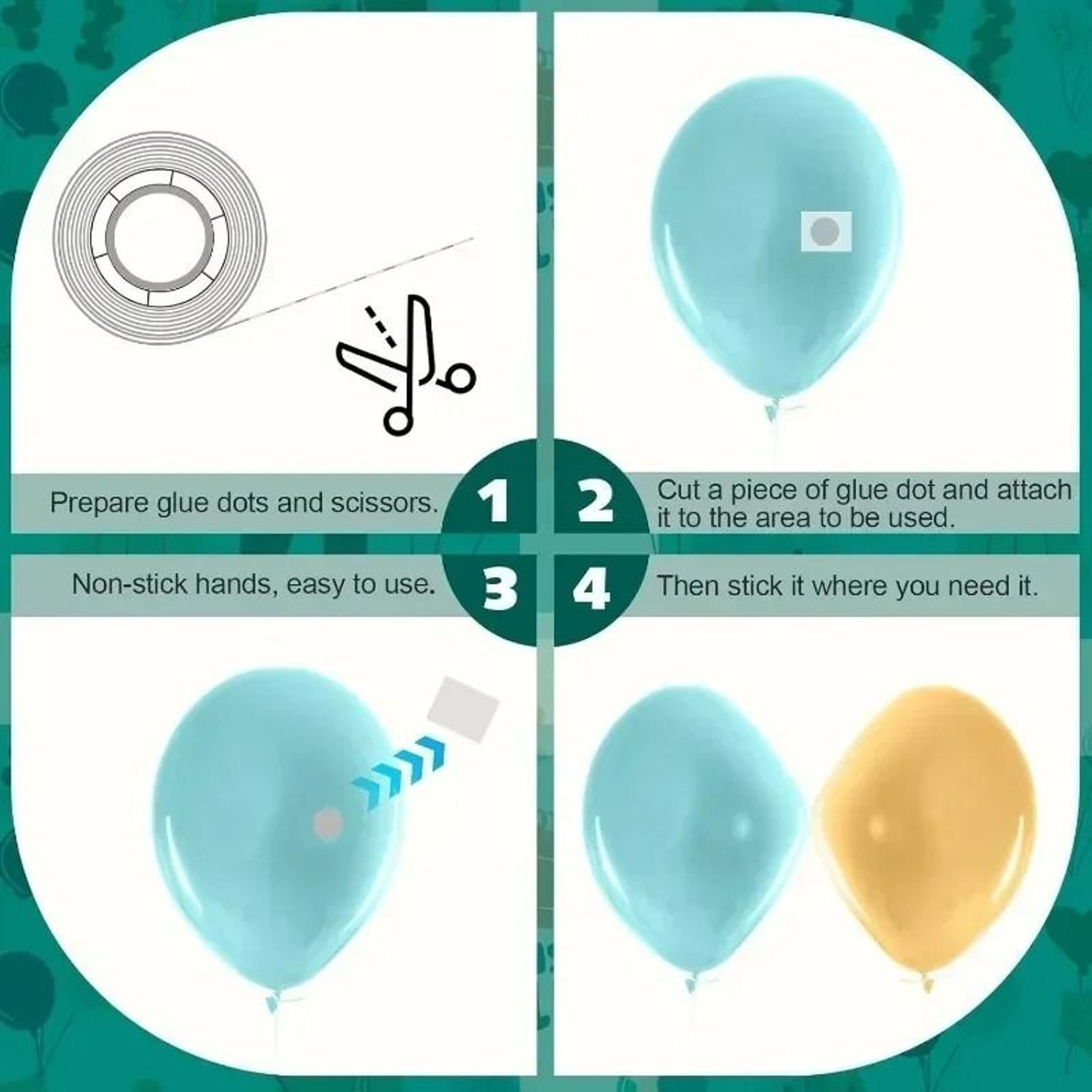 Clear DoubleSided Balloon Glue Dot Sticker Fleet 2