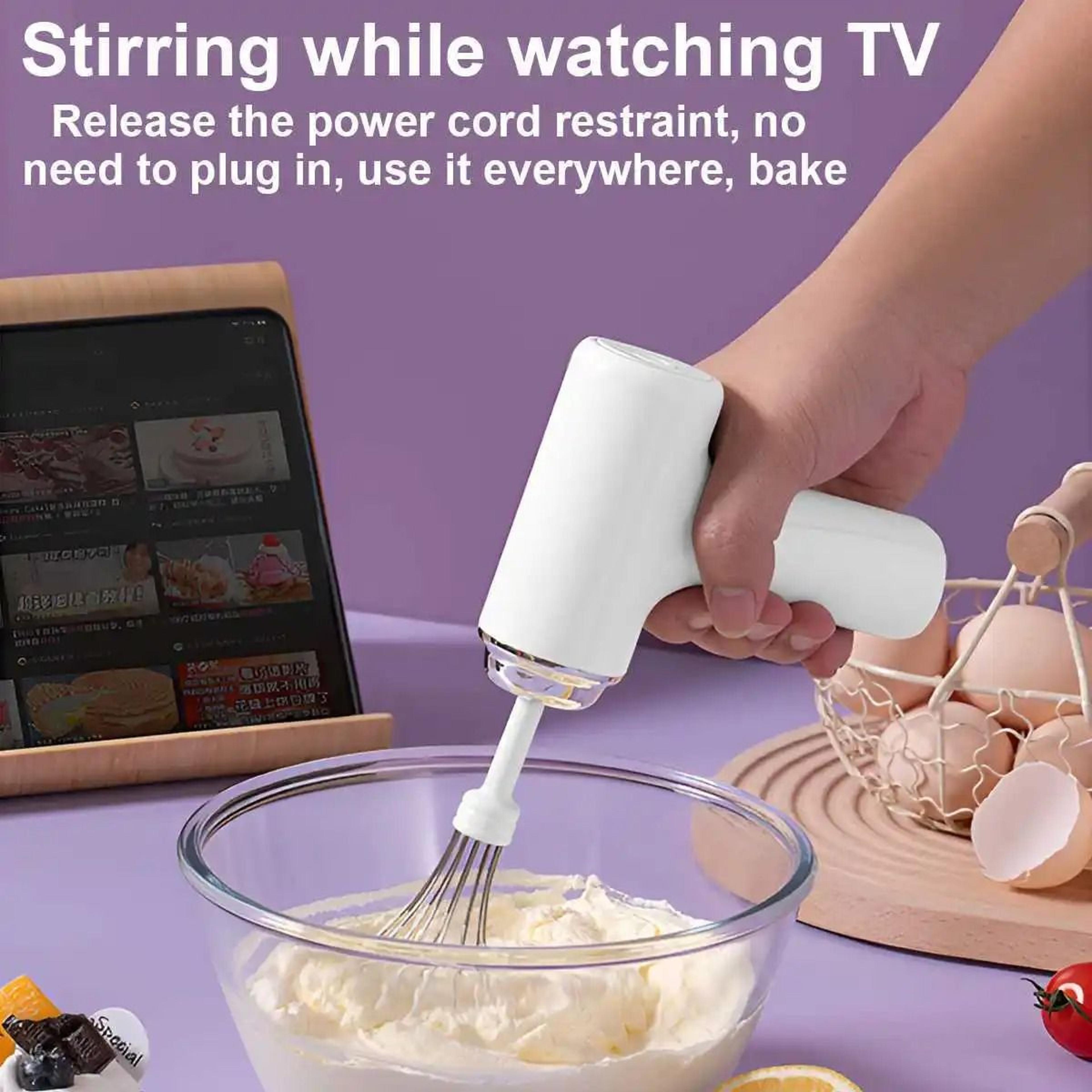 Wireless Handheld 3Speed Electric Food Mixer And Cream Whipper 1