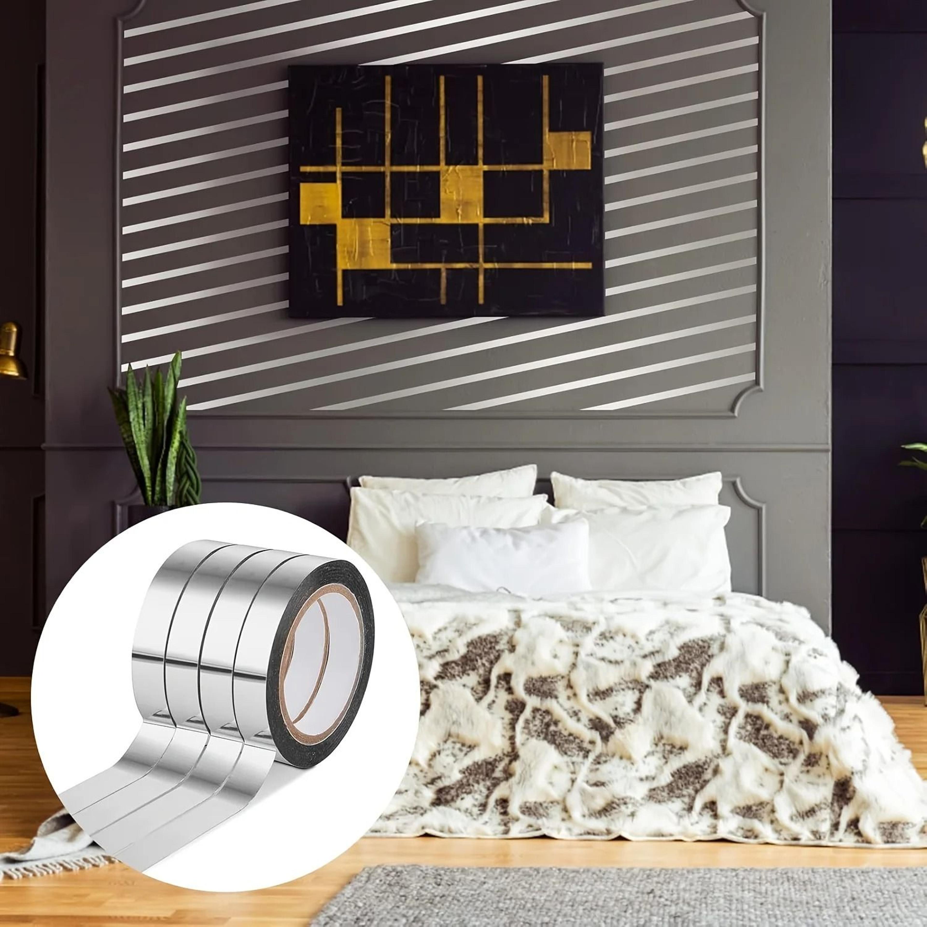 Metallic Silver Mirror Tape 3