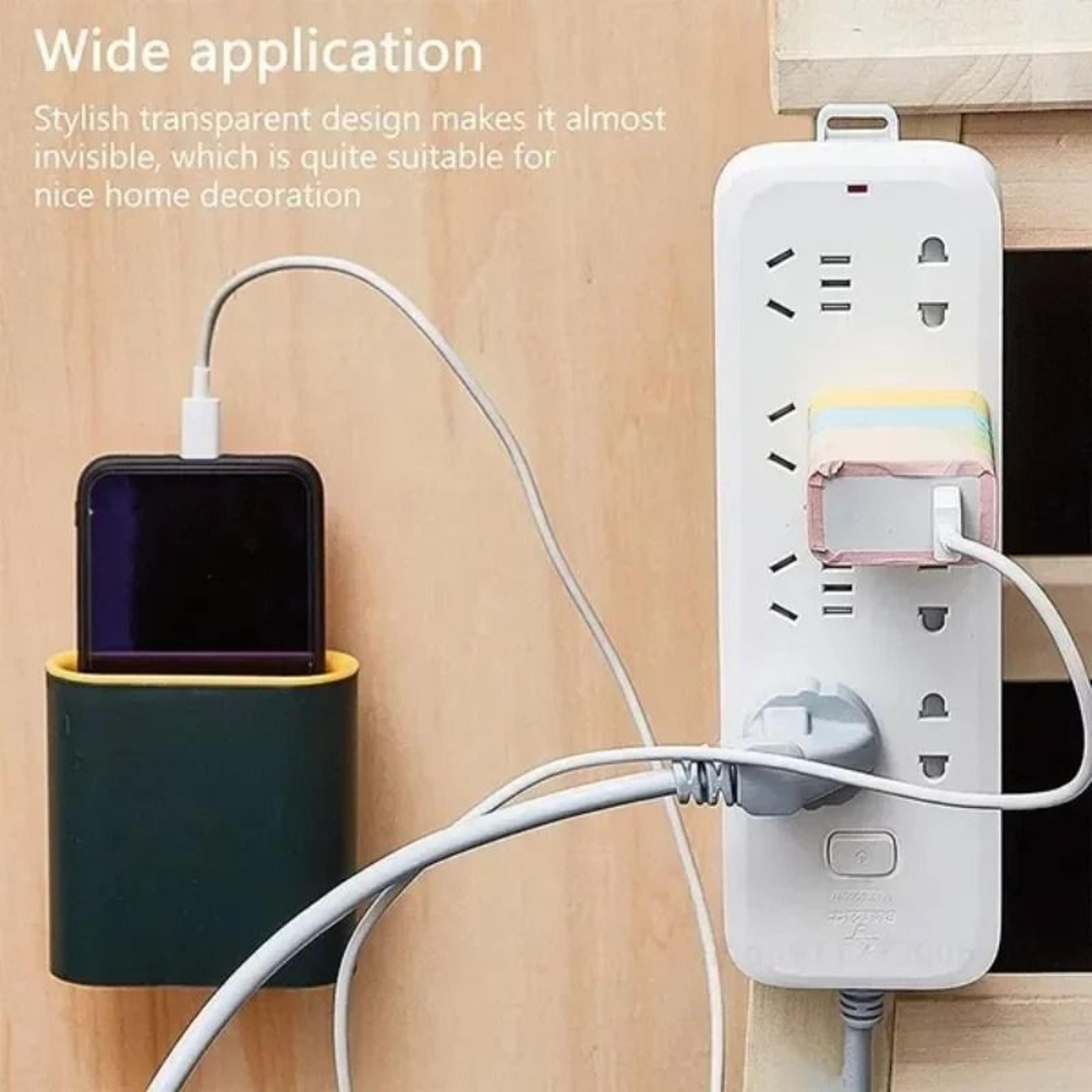 DoubleSided Adhesive Wall Hooks And Plug Socket Holders 3